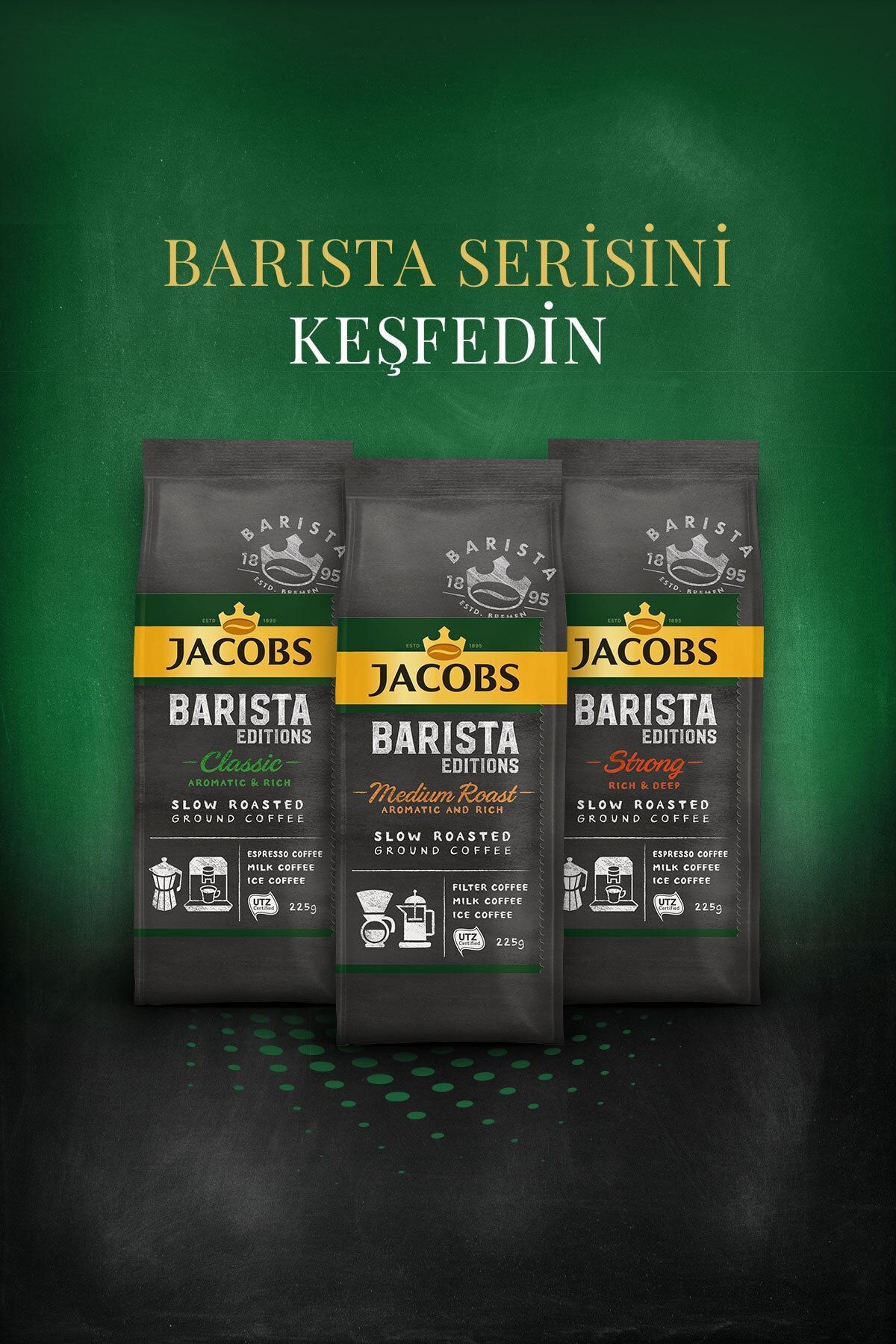 Barista Editions Filtre Kahve Medium Roast 225 gr X 3 Adet - Zengin Ve Aromatik