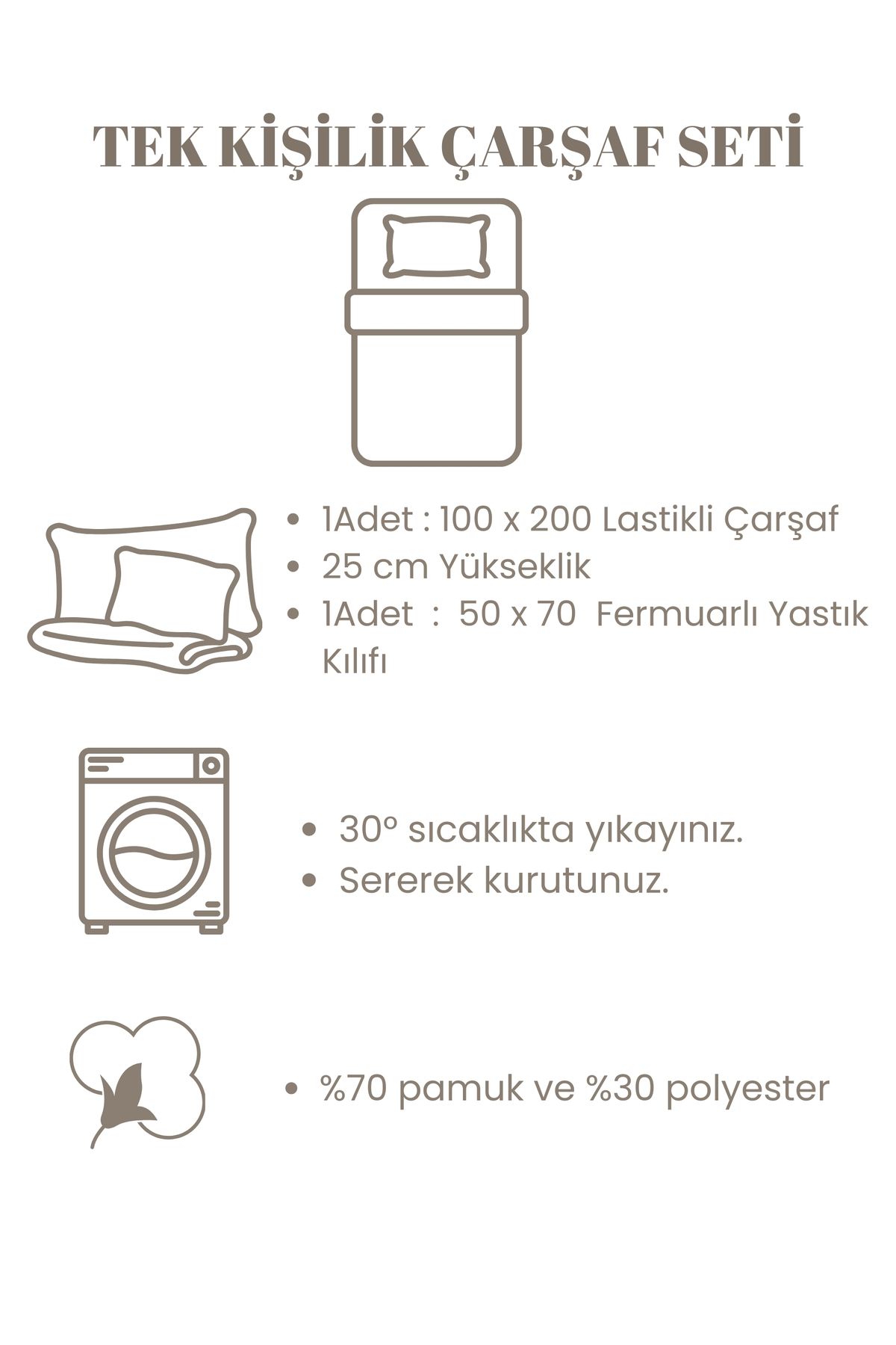 Prenses Desenli Ranforce Kumaş Tek Kişilik Lastikli Çarşaf Takımı (1 ADET YASTIK KILIFI)