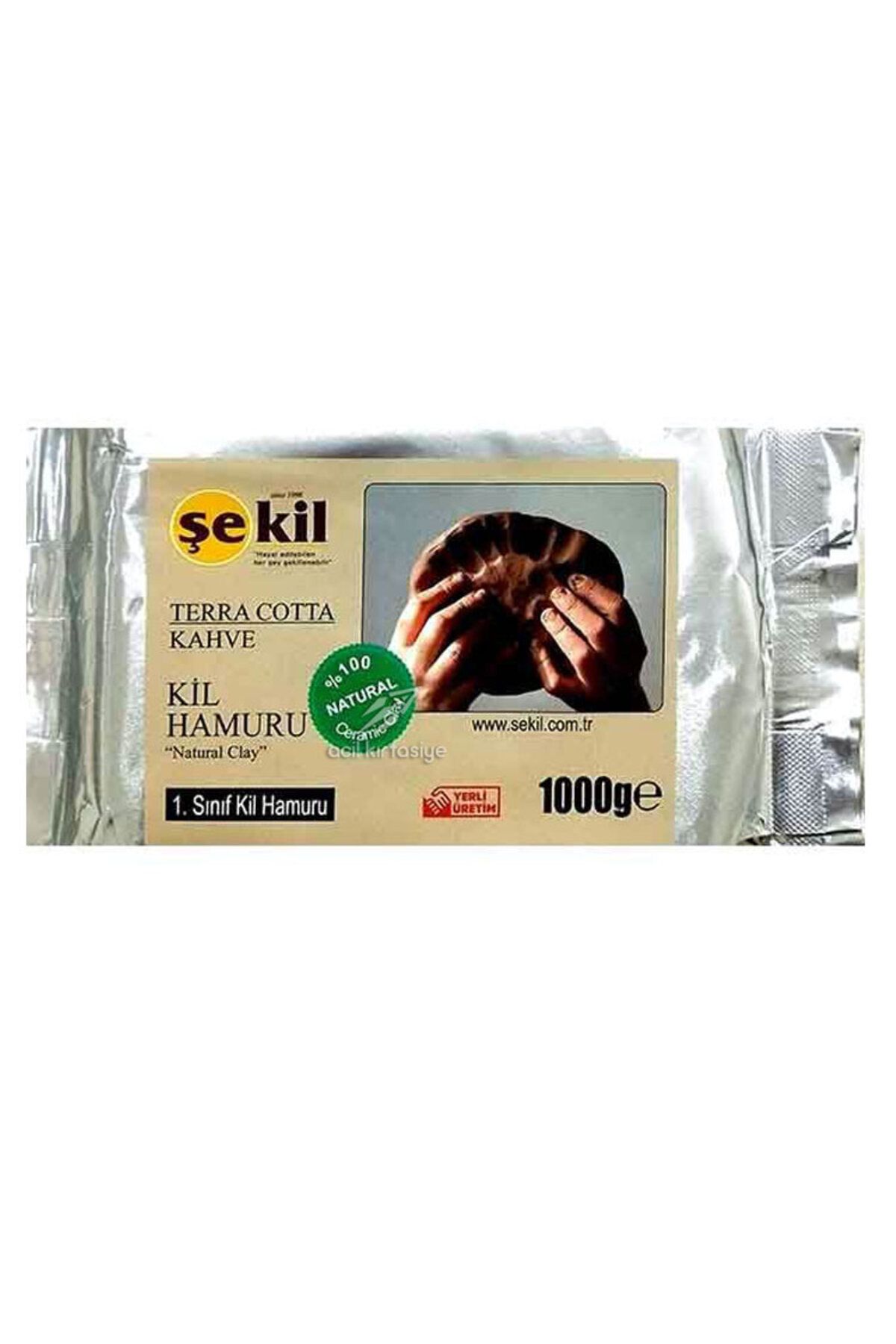 Hobi24 ŞEKİL SERAMİK KİLHAMURU KAHVE 1000 GR.