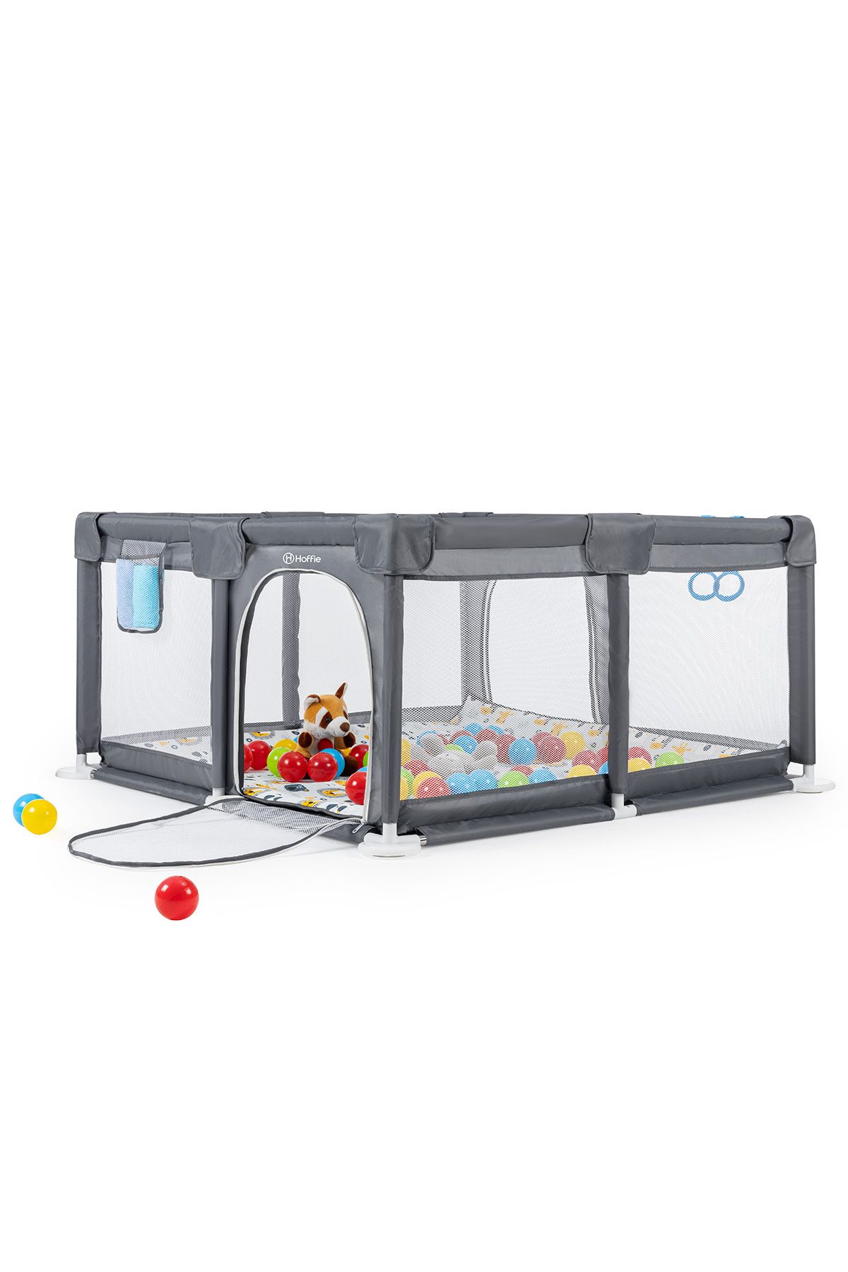 Playard Maxi Güvenli Bebek Ve Çocuk Oyun Alanı Oyun Parkı 150x150cm Oyun Matı Ve Topları