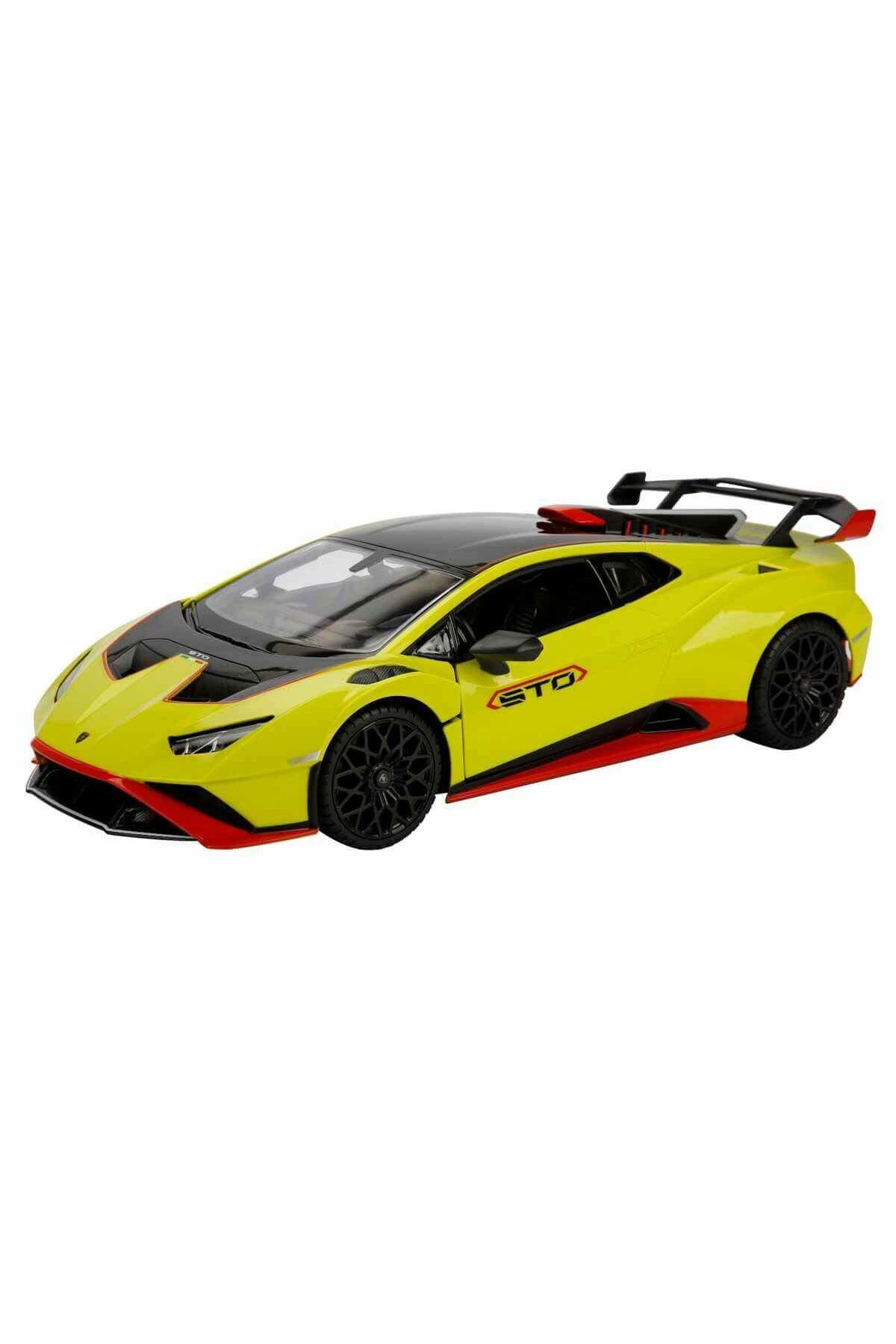 Lamborghini Huracan Sto Açılır Kapılı 33 Cm Uzaktan Kumandalı Araba Rst-98700 Yeşil