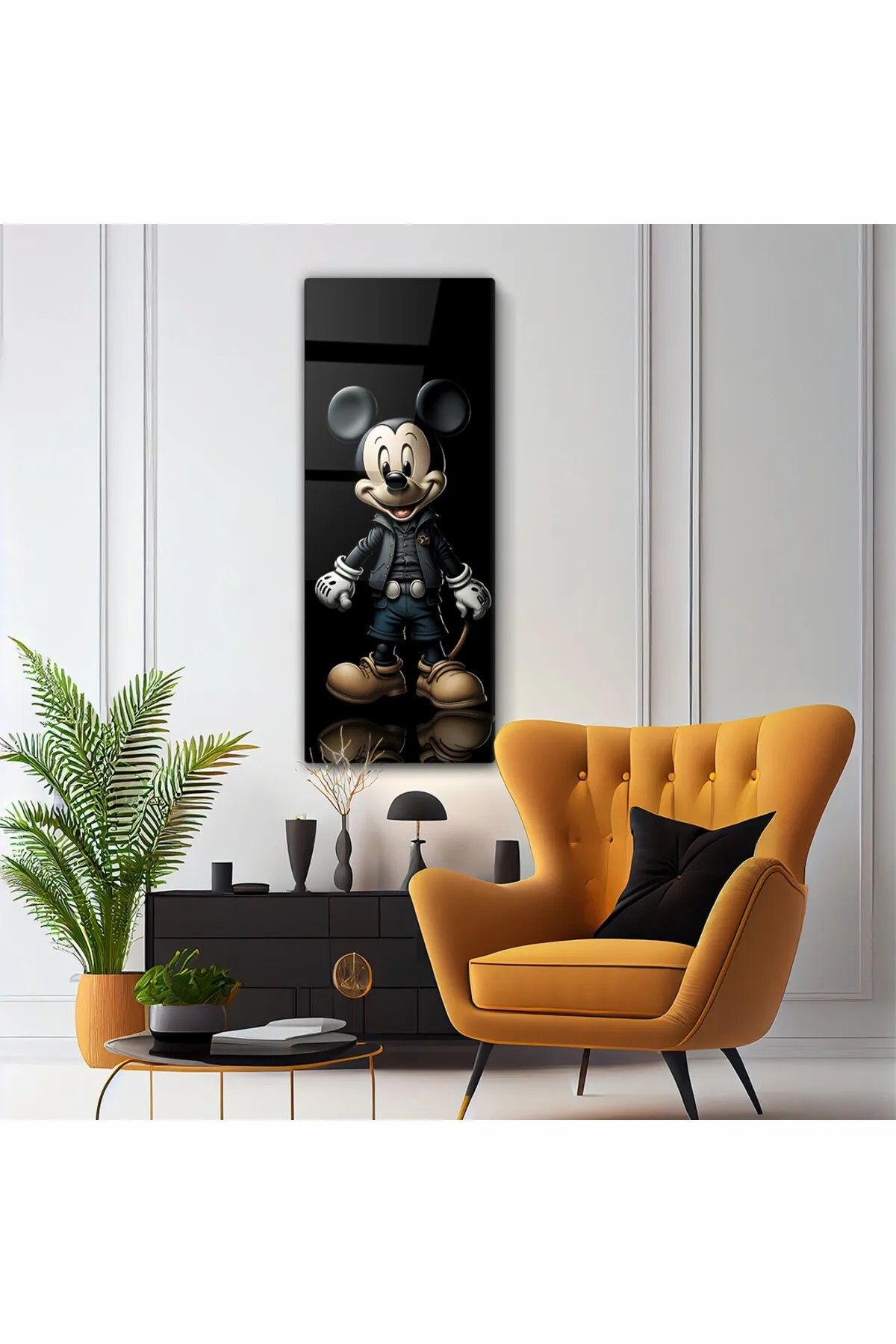 PoyKilArt Cam Tablo - MickeyMouse - Duvar dek...