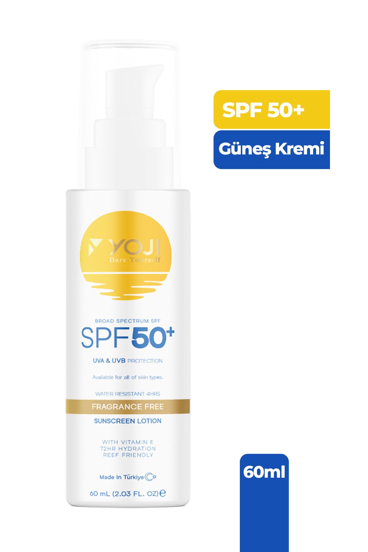 Dare Yourself Broad Spectrum Spf 50 Leke Karşıtı Yüksek Korumalı Yüz ve Vücut Güneş Kremi 60 ml