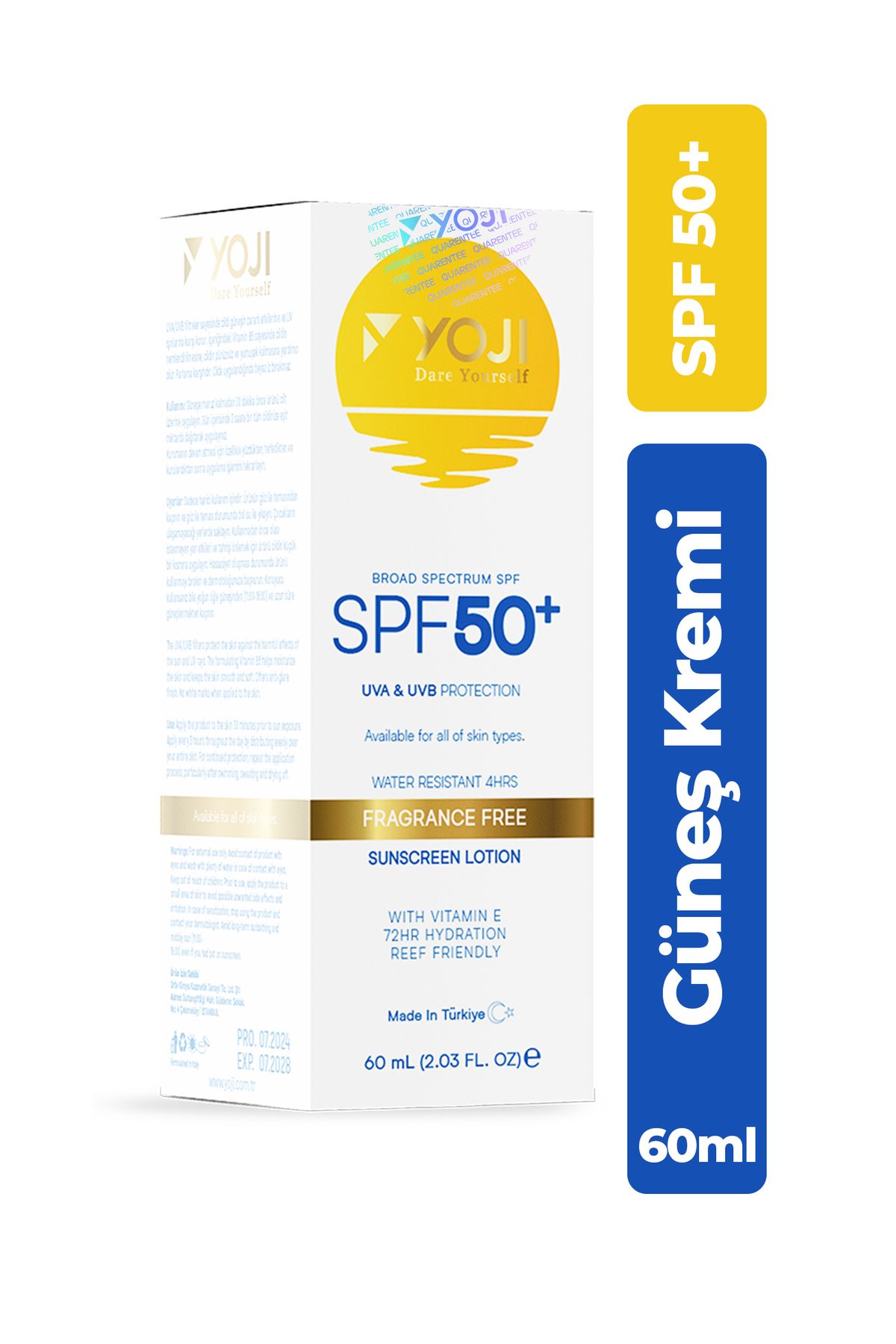 Dare Yourself Broad Spectrum Spf 50 Leke Karşıtı Yüksek Korumalı Yüz ve Vücut Güneş Kremi 60 ml