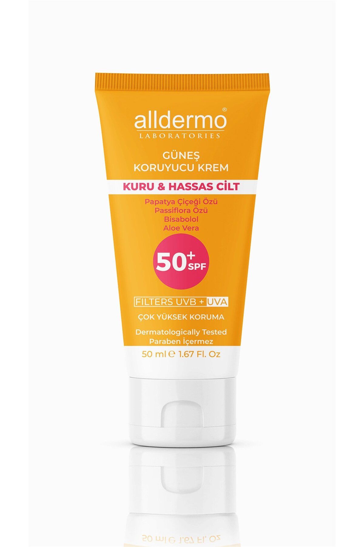 Spf50 Kuru Ve Hassas Cilt Kremi 50 ml