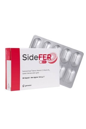 Sukrozomiyal Demir Vitamin C Vitamin B12 30 Kapsül Image 0
