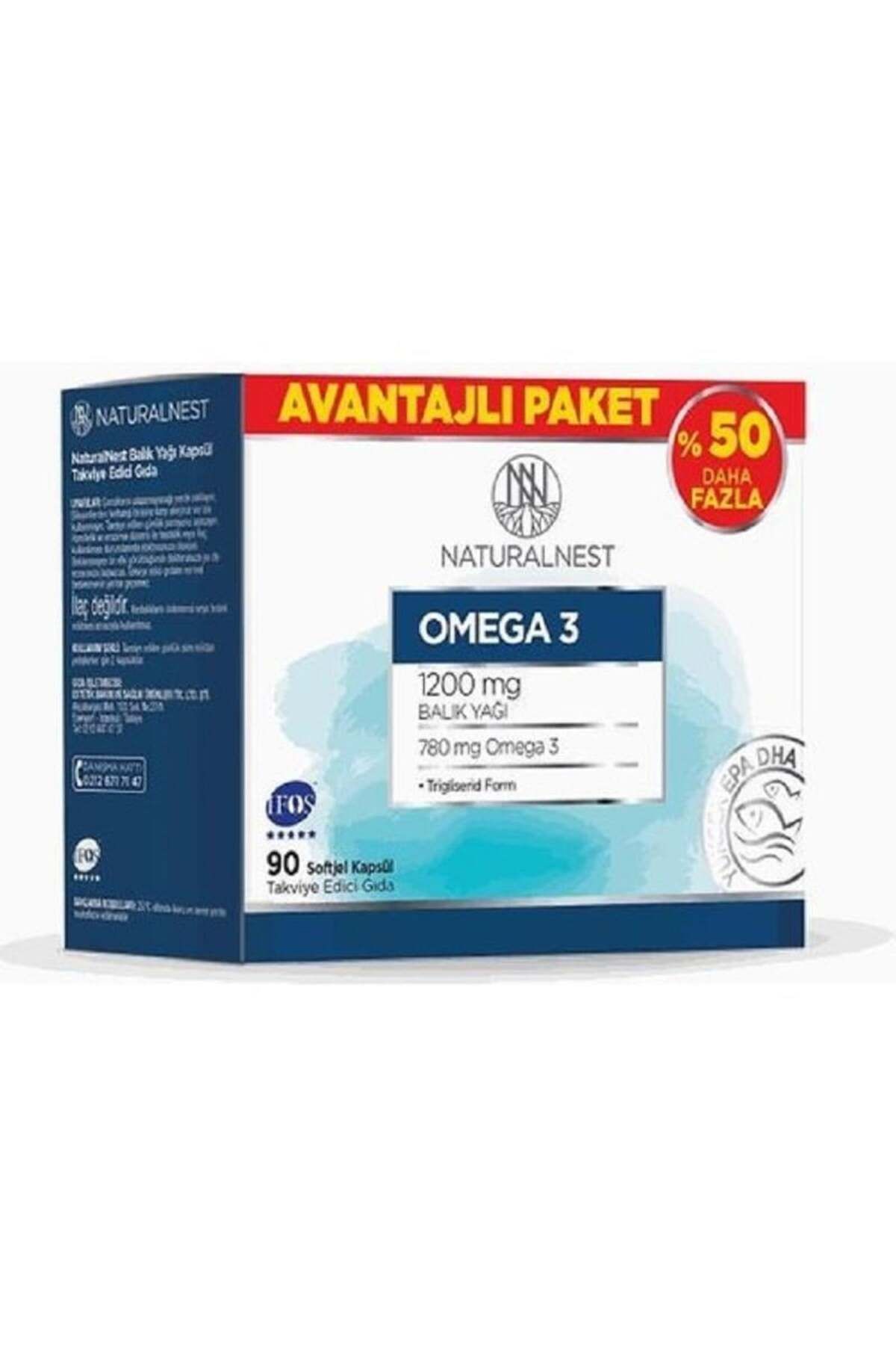 Natural NestOmega 3Avantajlı Paket 90 Kapsül