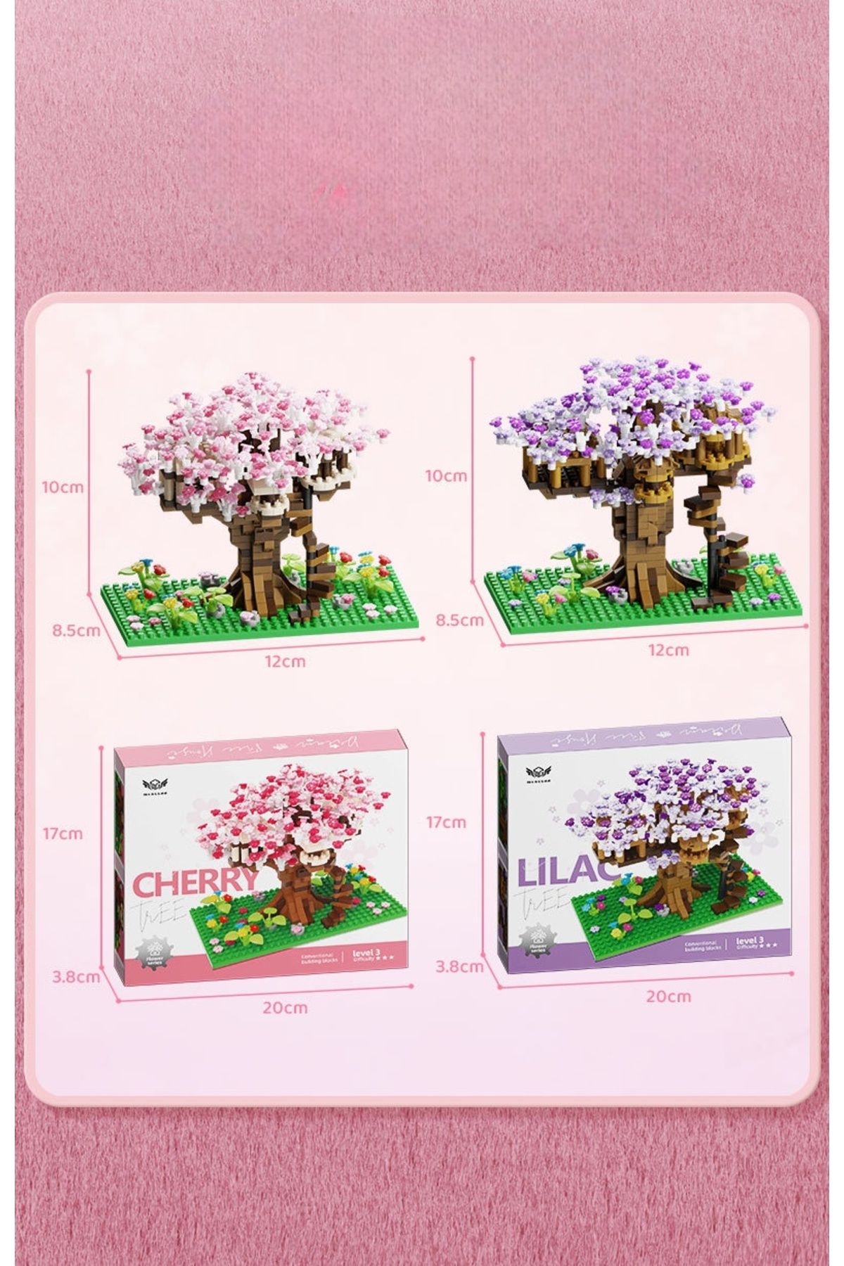 Sakura Ağaç Evi Yapı Taşları Montajı(628 PCS)