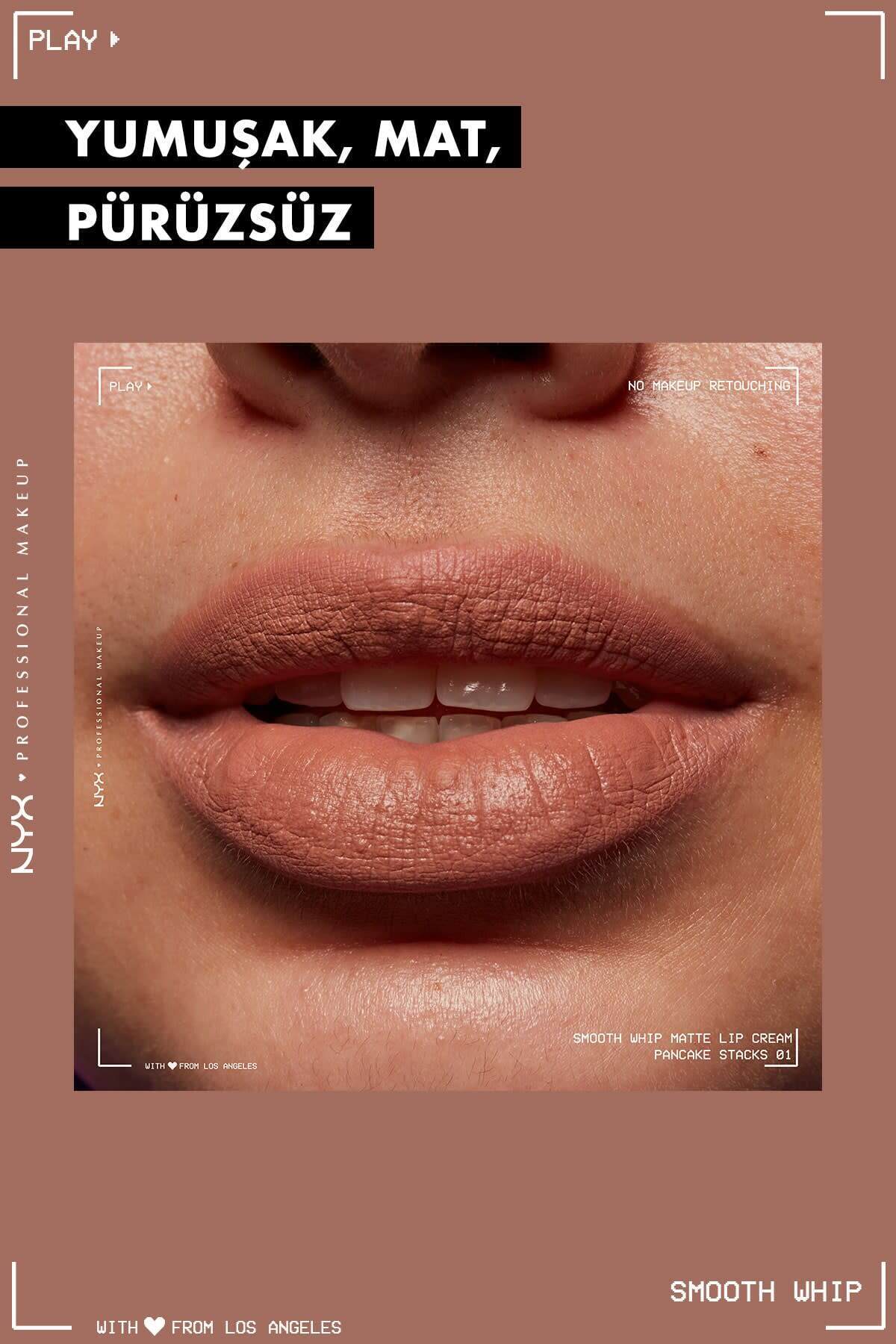 رژ لب مات مایع خامه ای صاف - پشته پنکیک