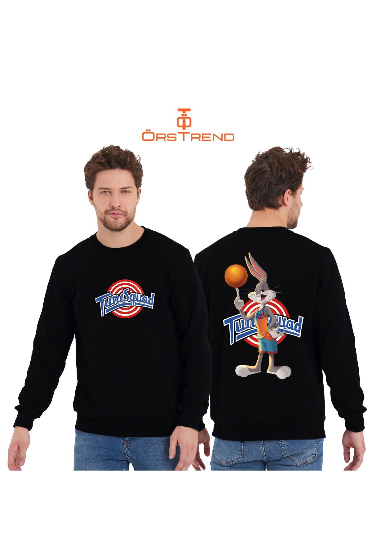 ÖRSTRENDSpaceJam Bugs BunnyBaskılı Unisex Bis...