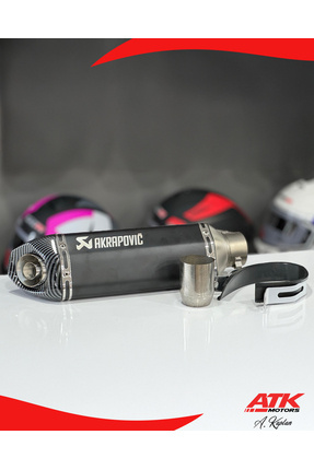 Akrapovic Egzoz Universal Motosiklet Egzozu Tüp Egzoz Siyah Image 1
