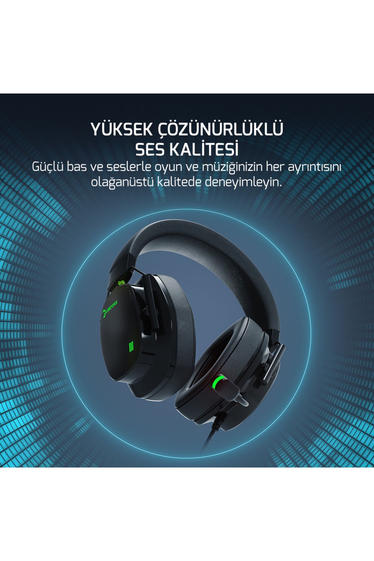 Kai Titanium X Siyah Manyetik Pad Rgb Gaming Kulaklık