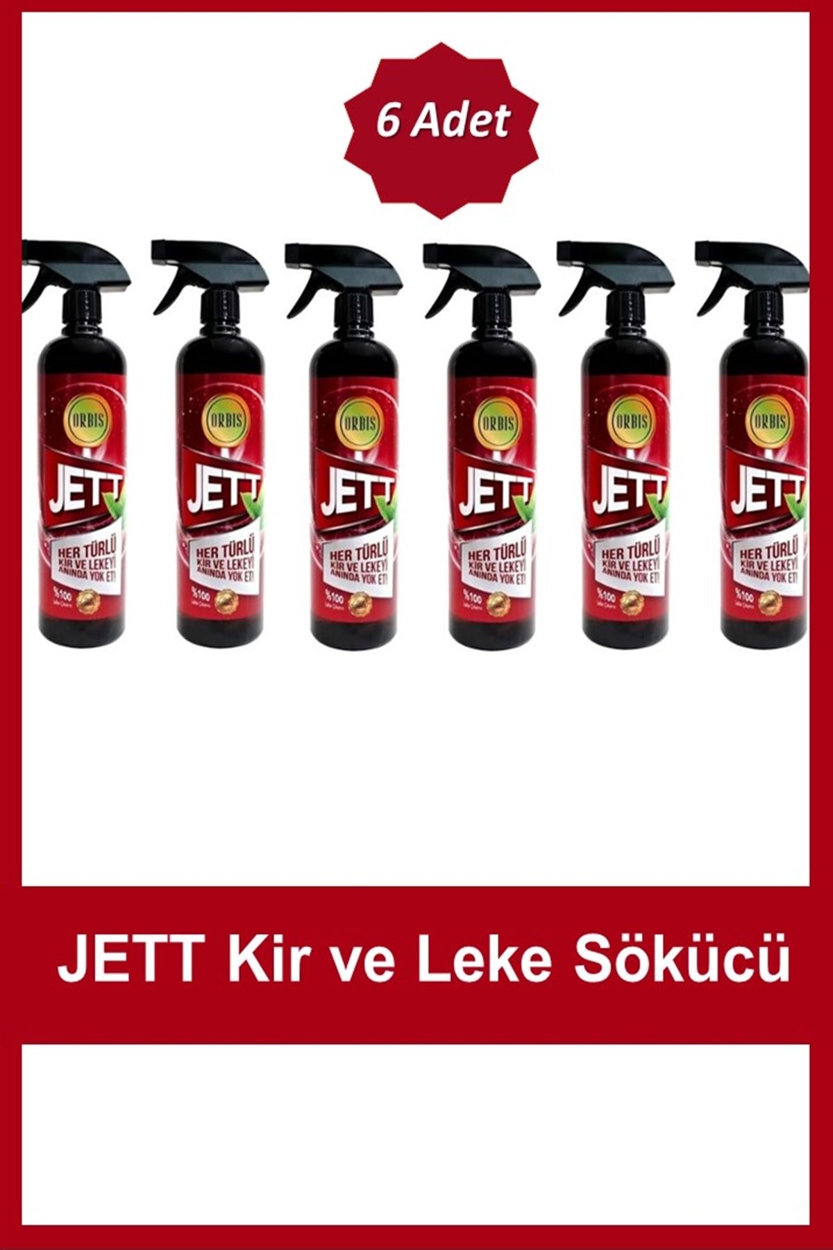 OrbisJett Genel Kir ve LekeSökücü 700 ML x 6...