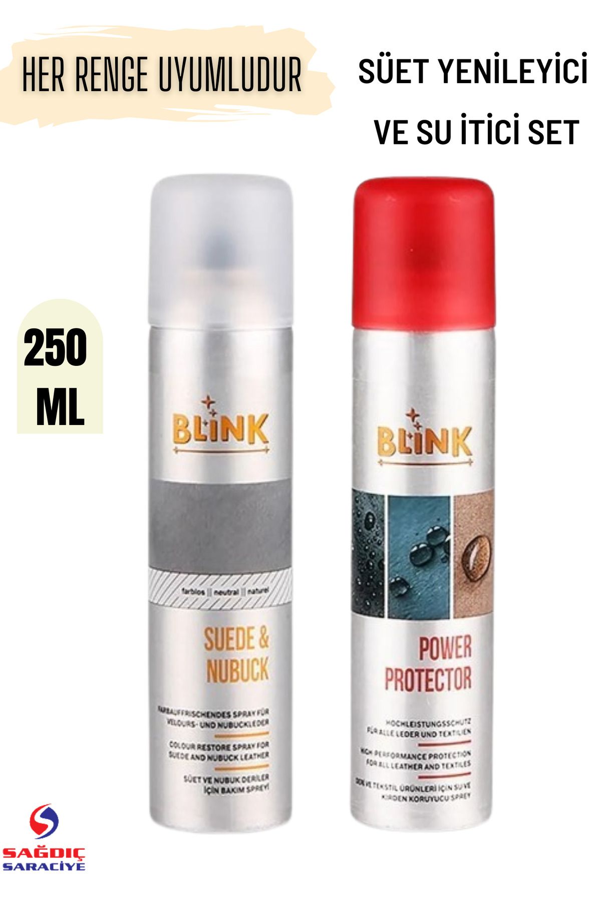 Blink Süet Nubuk Sprey 250 Mlve Power Protect...