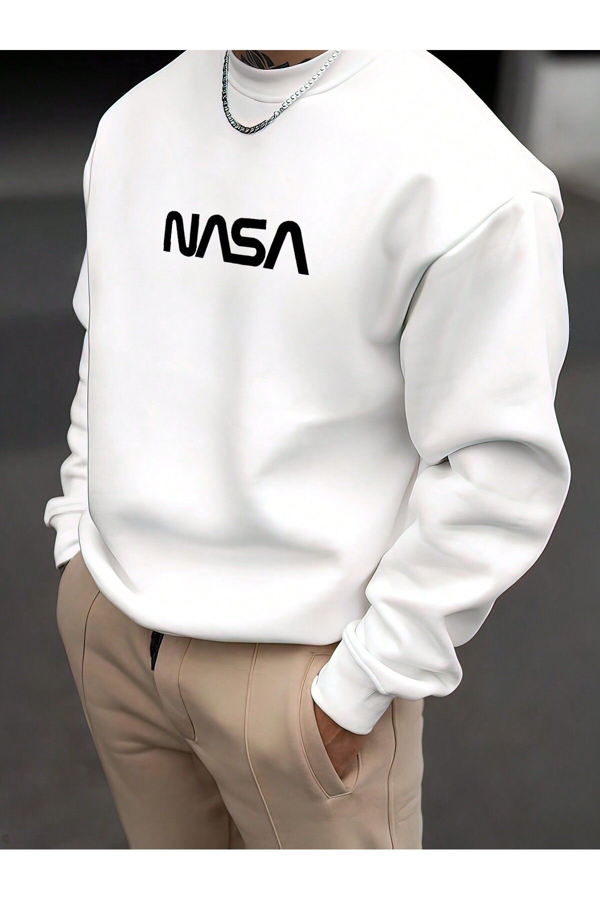 VordeviaNasa  BaskılıOversize Sweatshirt