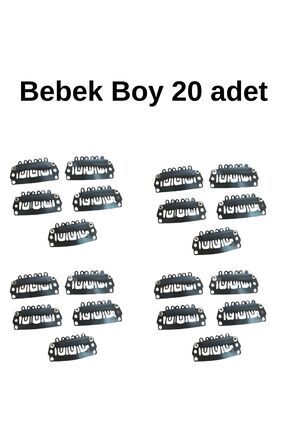 Bebek Boy Çıt Çıt Klipsi Postiş Tokası Bebek Saçsız Toka (2.8 MM ) Image 0