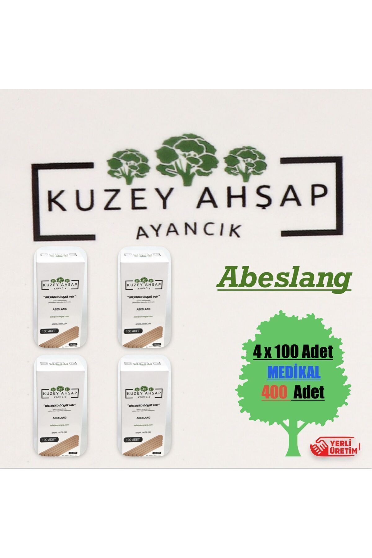 Kuzey Ahşap Ayancık 100’lüAbeslang Dil Çubuğu...