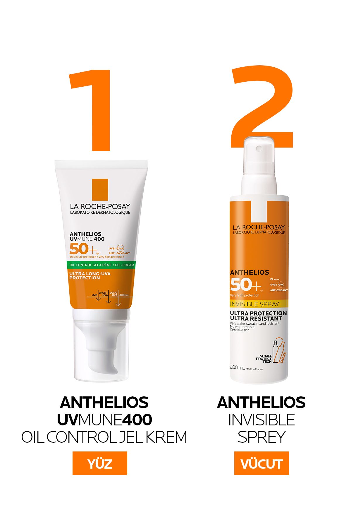 Anthelios Oil Control Gel Krem Spf50+ Güneş Kremi 50 ml- Karma ve Yağlı Ciltler İçin Yüz Kremi