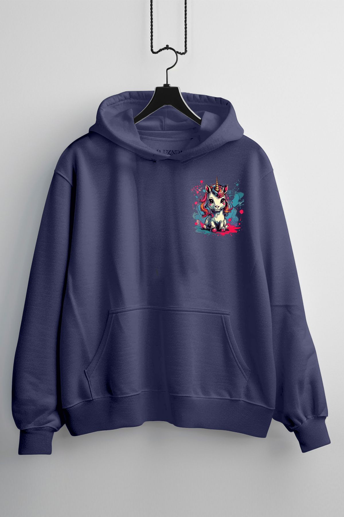 Zestia Unisex Hoodie, UnicornTasarım Baskılı,...