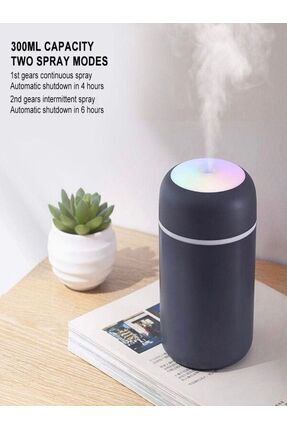 H2o Led Işıklı Mini Oda Hava Nemlendirici Aroma Difüzörü Taşınabilir Image 0