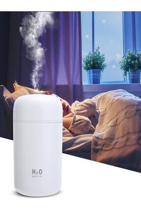 H2o Led Işıklı Mini Oda Hava Nemlendirici Aroma Difüzörü Taşınabilir Image 0