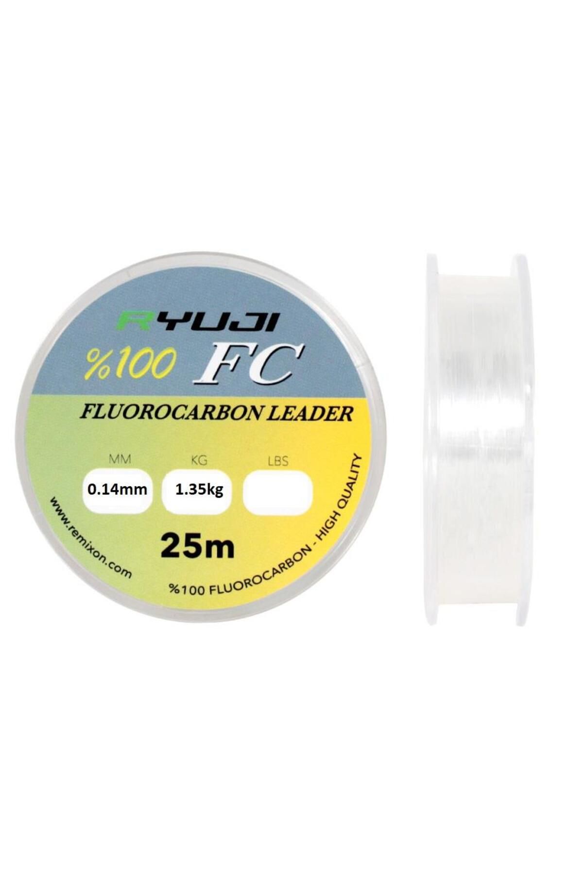 Ryuji Fc 0.14mm 25m %100Fluorocarbon Misina