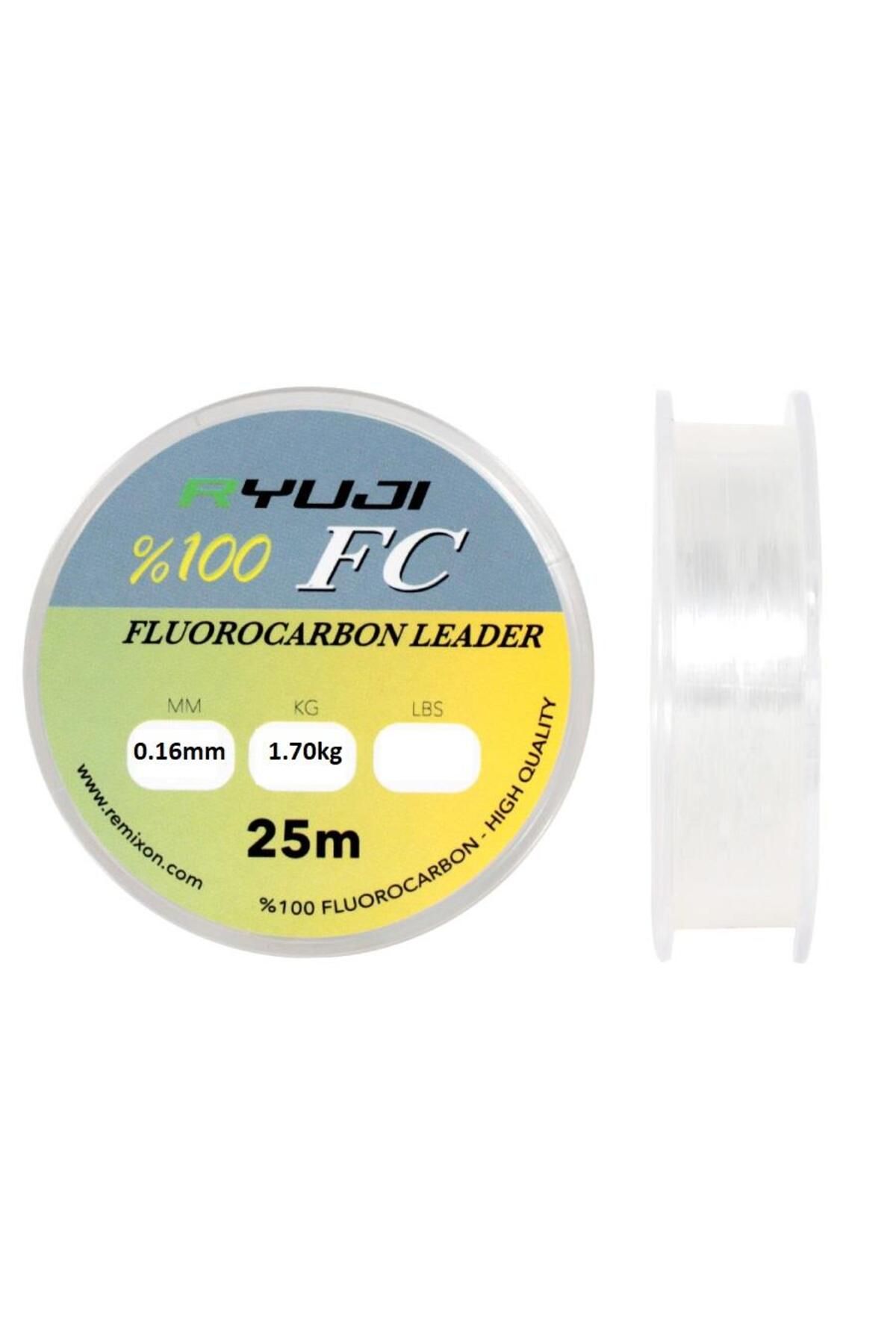 Ryuji Fc 0.16mm 25m %100Fluorocarbon Misina