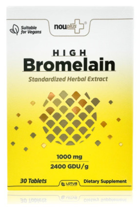 High Bromelain 1000MG 30 Tablet Image 0