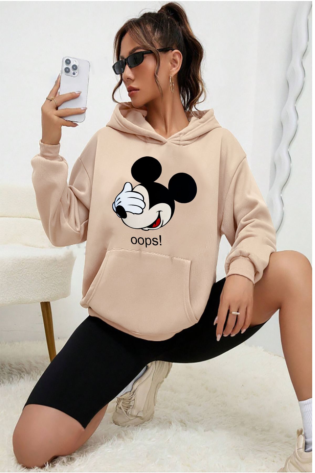 mw memowear Unisex MickeyMouse oops! Baskılı...