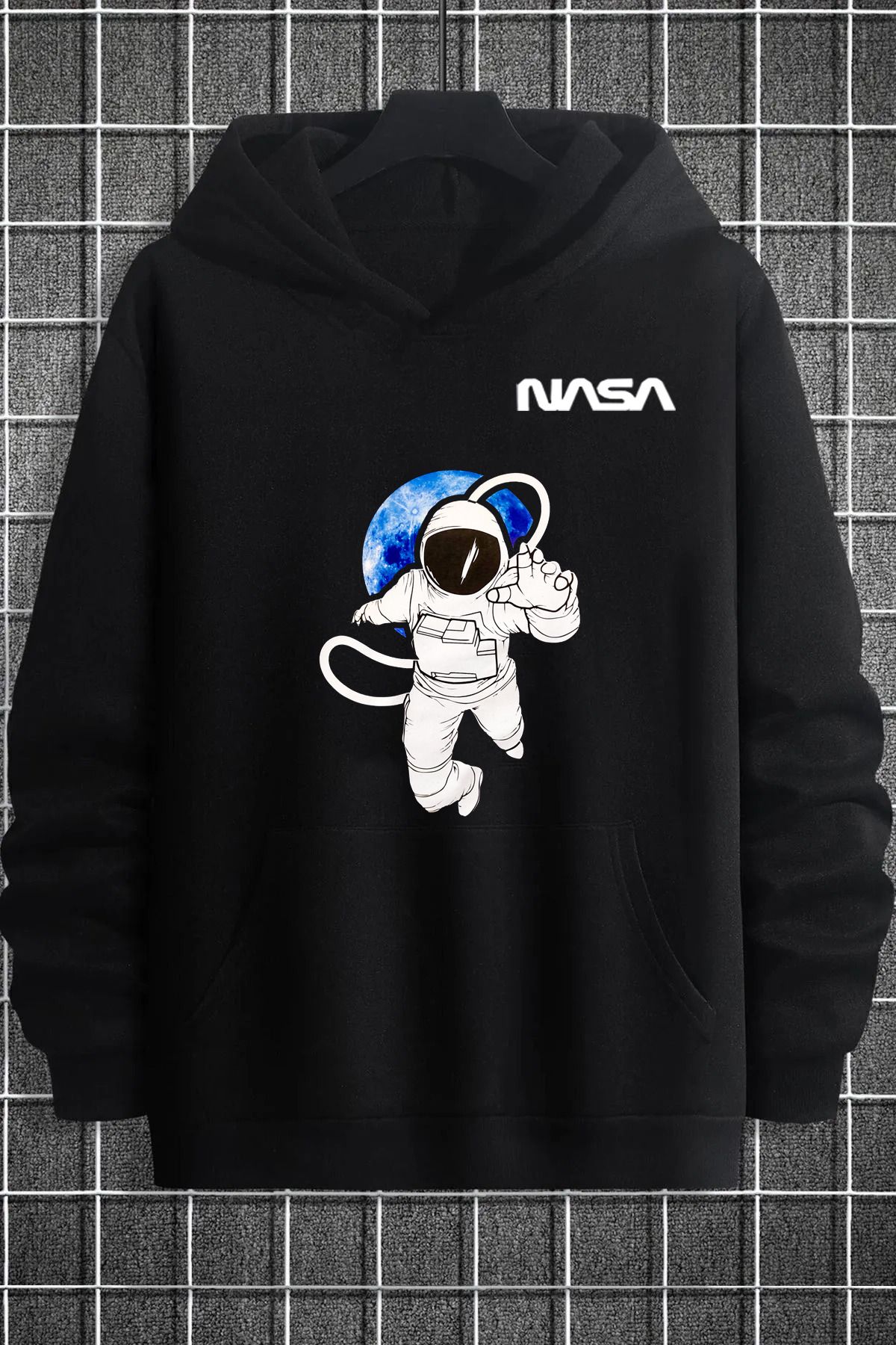 memowear Unisex Nasa AstronotTemalı Baskılı S...