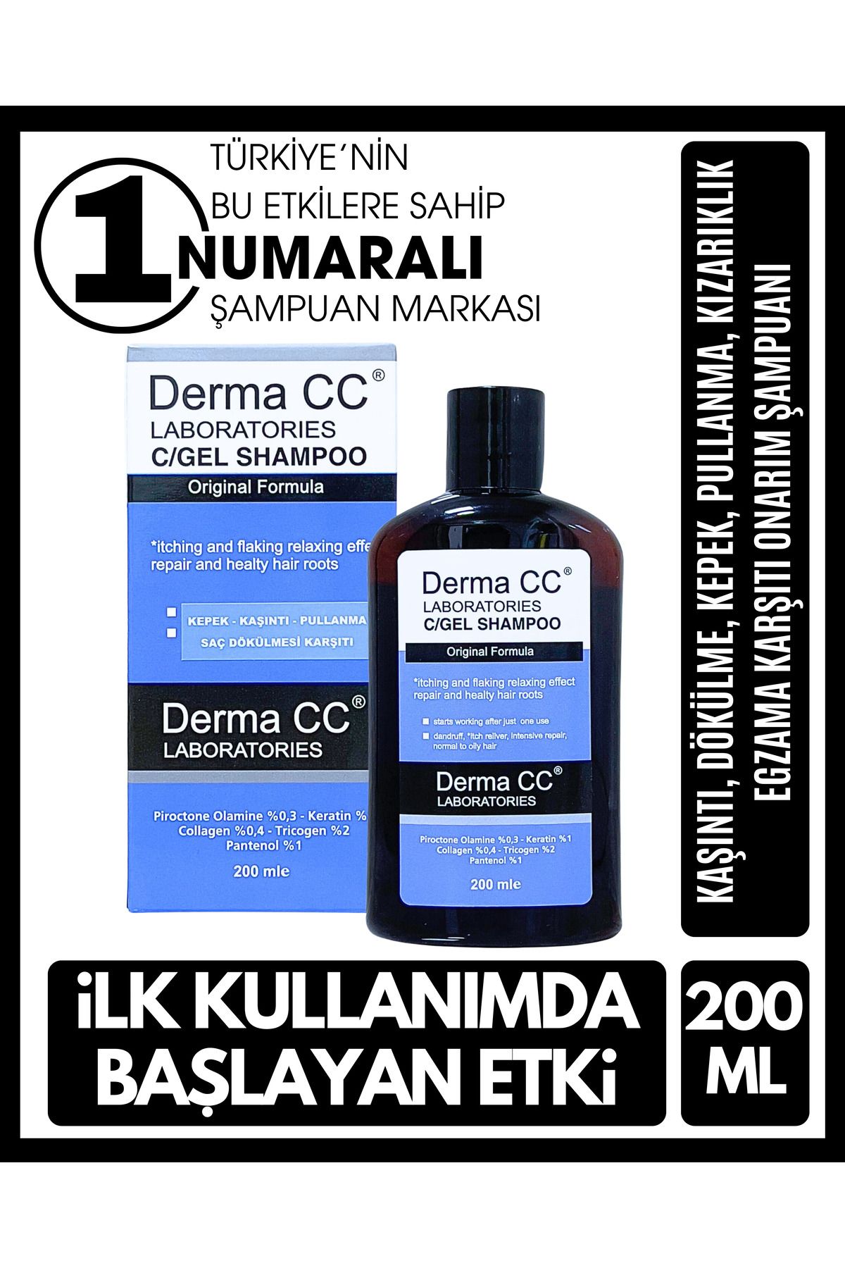 Derma CC LABORATORIES C/gelShampoo Saç Kökü O...