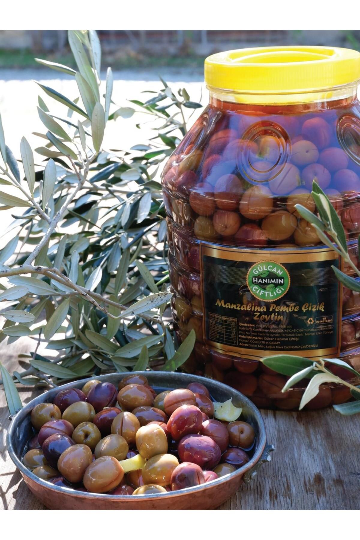 Xl Manzalina Pembe Çizik Zeytin 1 KG