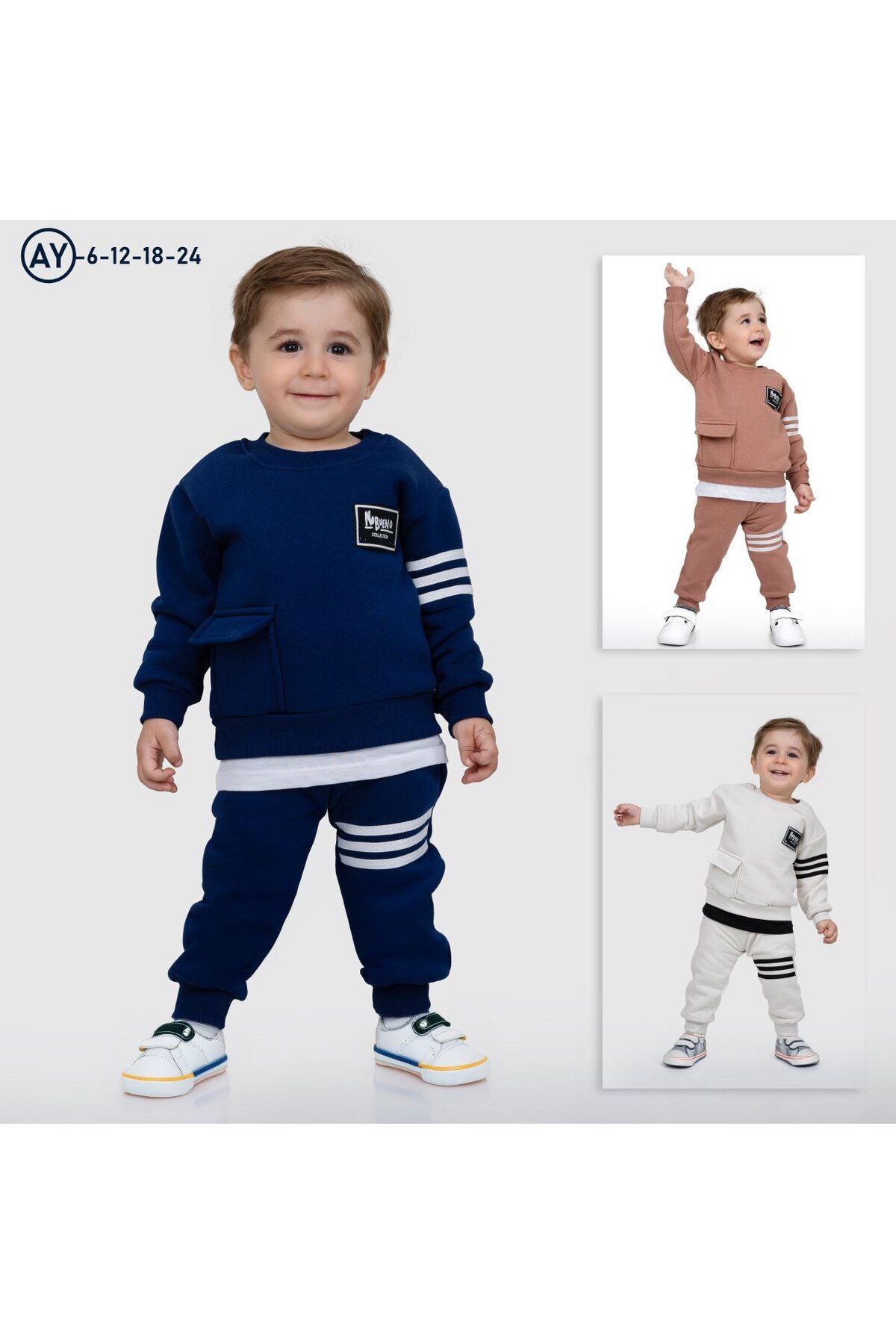 BOMBİX KİDS2li Erkek çocukspor pijama Takımı