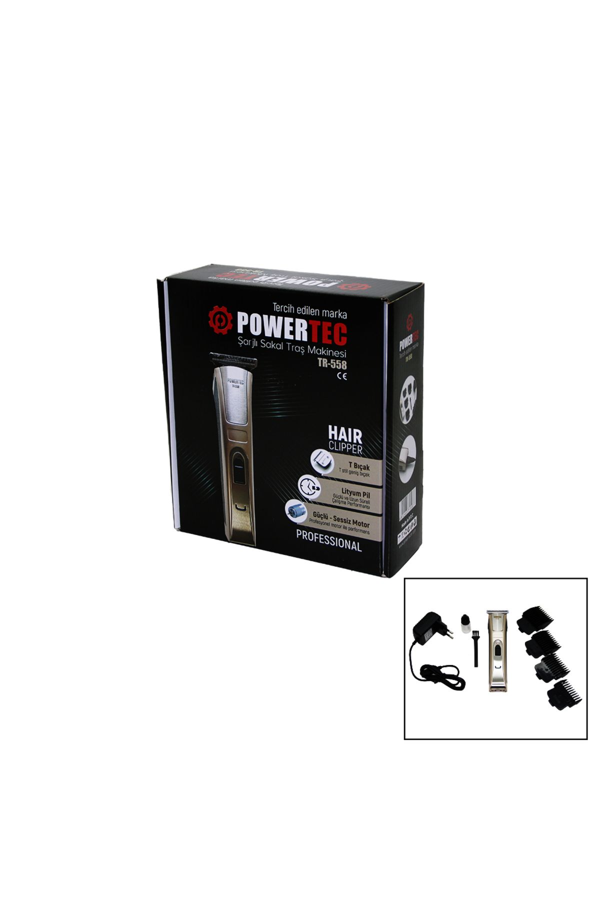 Amazex Store POWER TR-558ŞARJLI SAÇ SAKAL ENS...