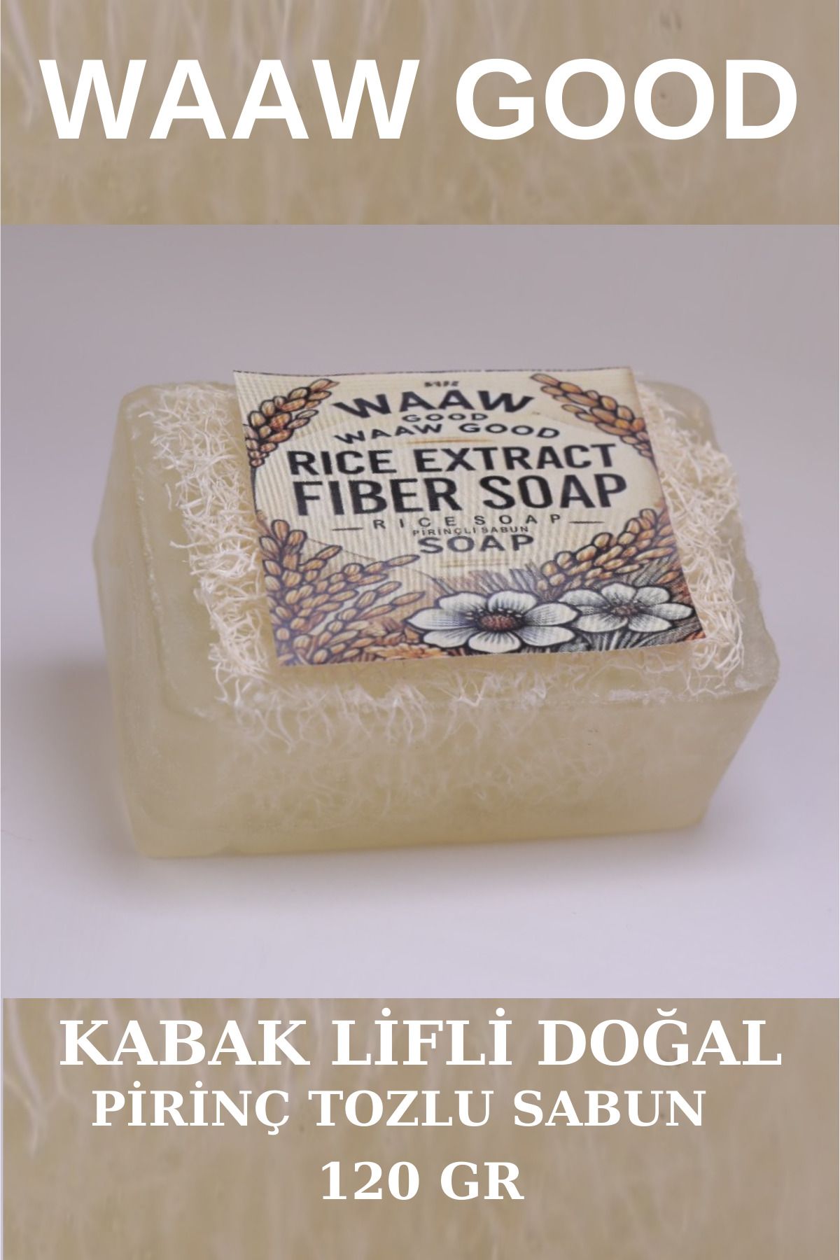 WAAW GOOD Doğal Pirinç ÖzlüLifli Sabun 120 GR