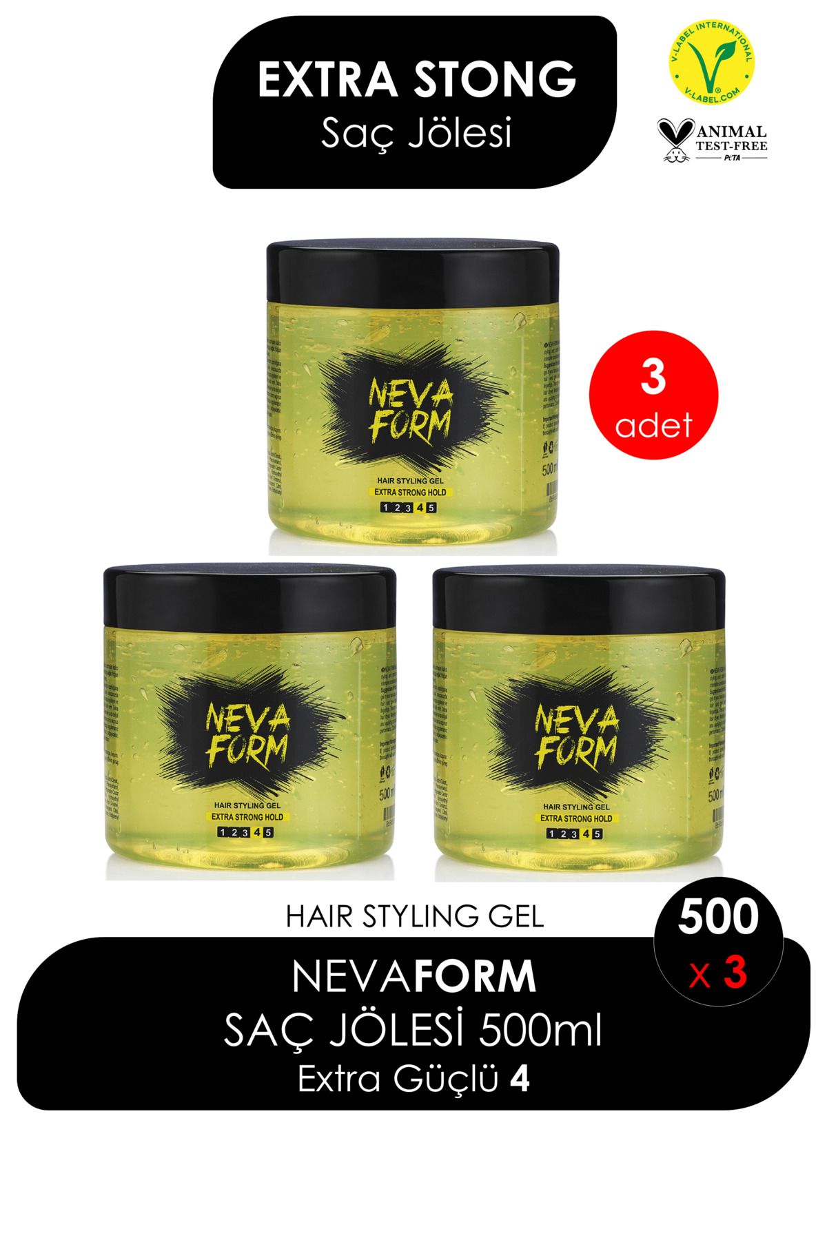 NevaNevaform Saç JölesiEkstra Sert 500 ml (3...