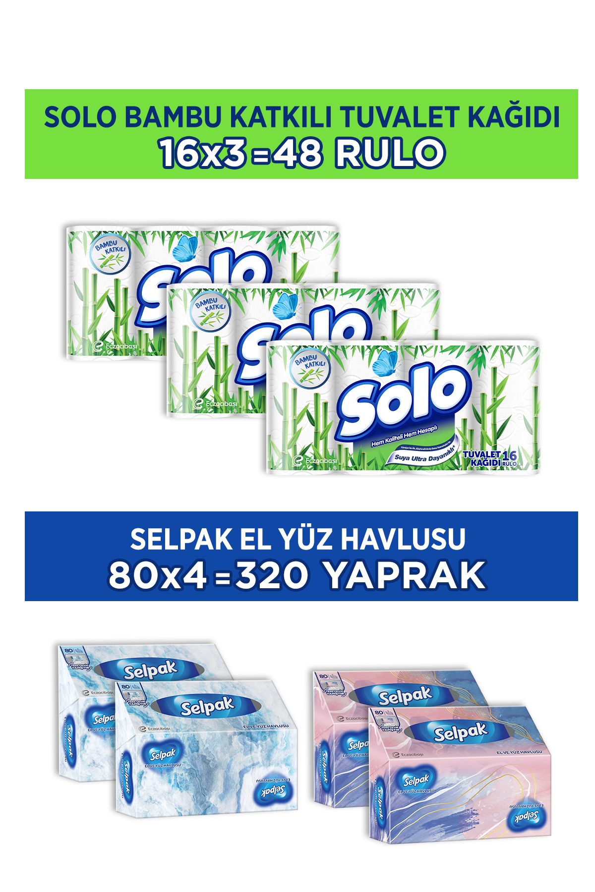 SoloBambu 48'li TuvaletKağıdı & Selpak® El Yü...