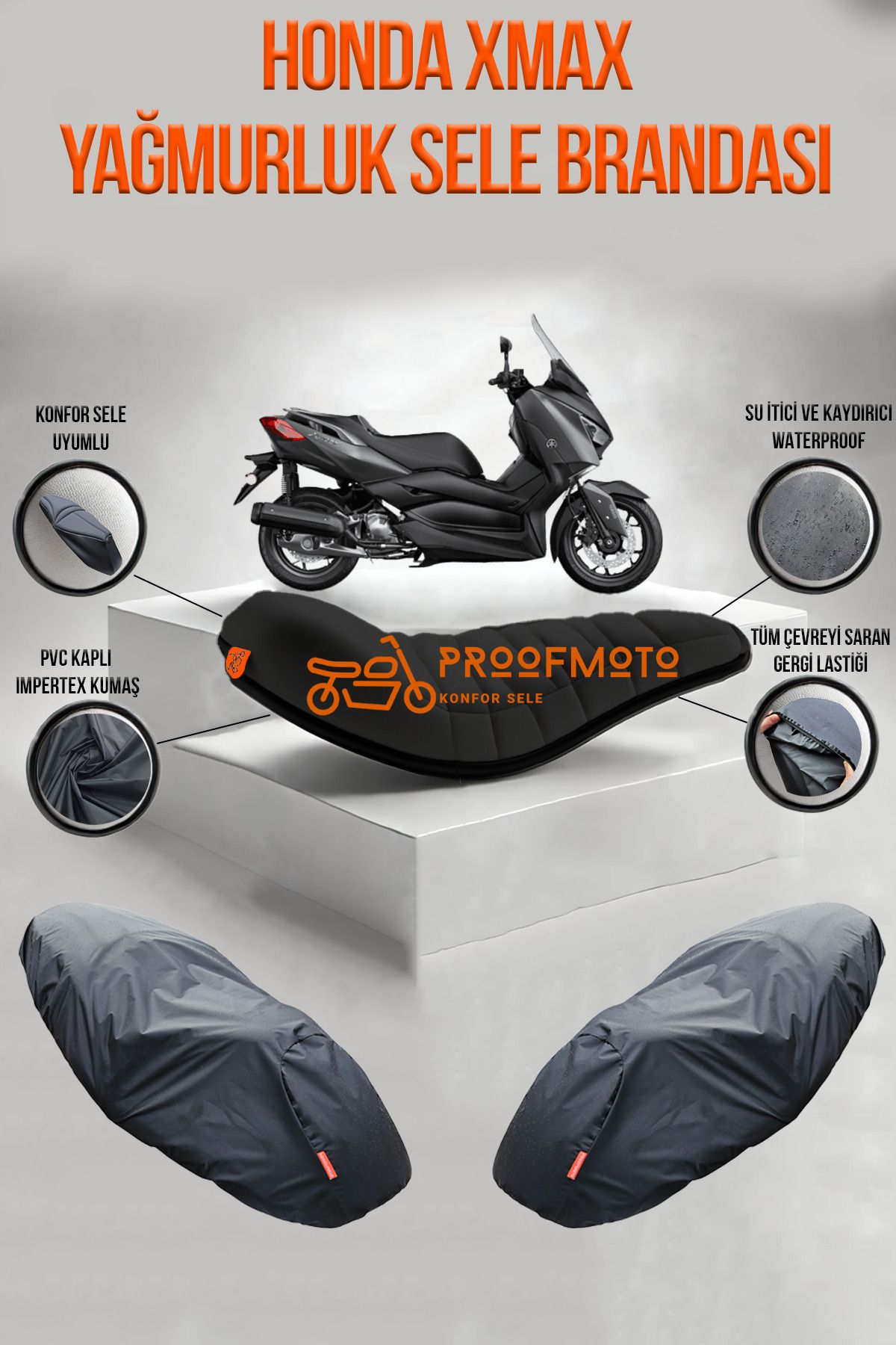 PROOFMOTO Yamaha Xmax SuGeçirmez Sele Yağmurl...