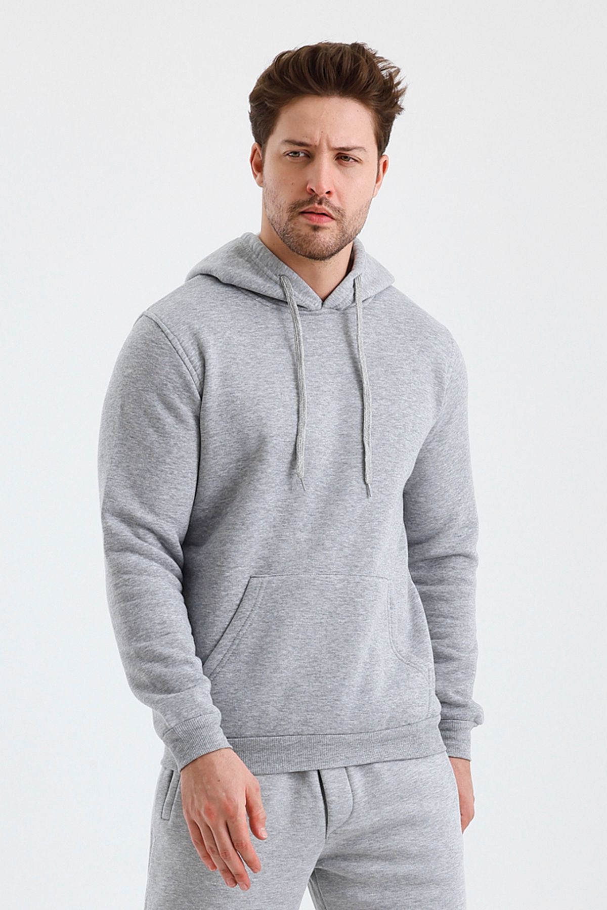 monoxErkek Kapşonlu 3 İplikSweatshirt