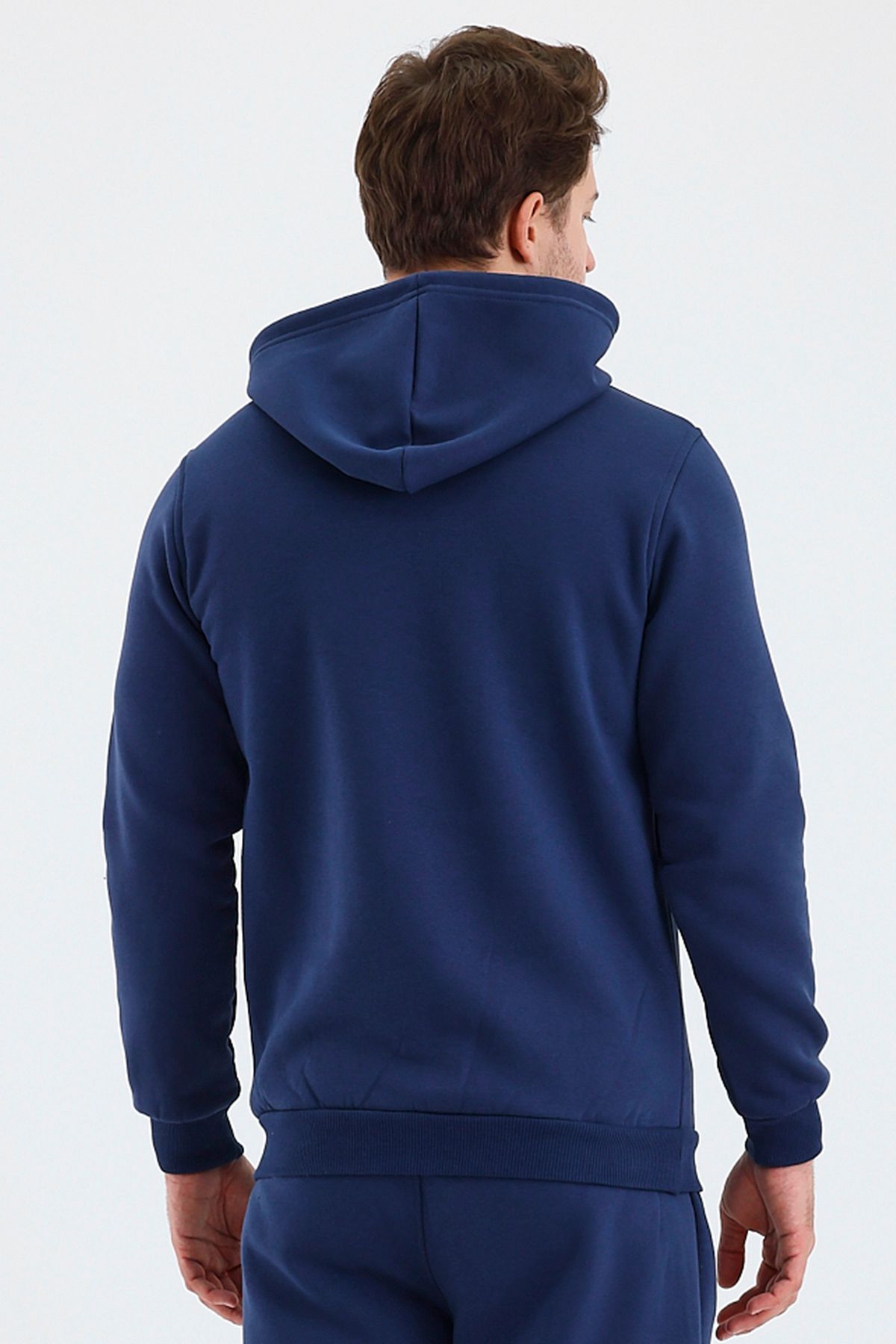 Erkek Kapşonlu 3 İplik Sweatshirt