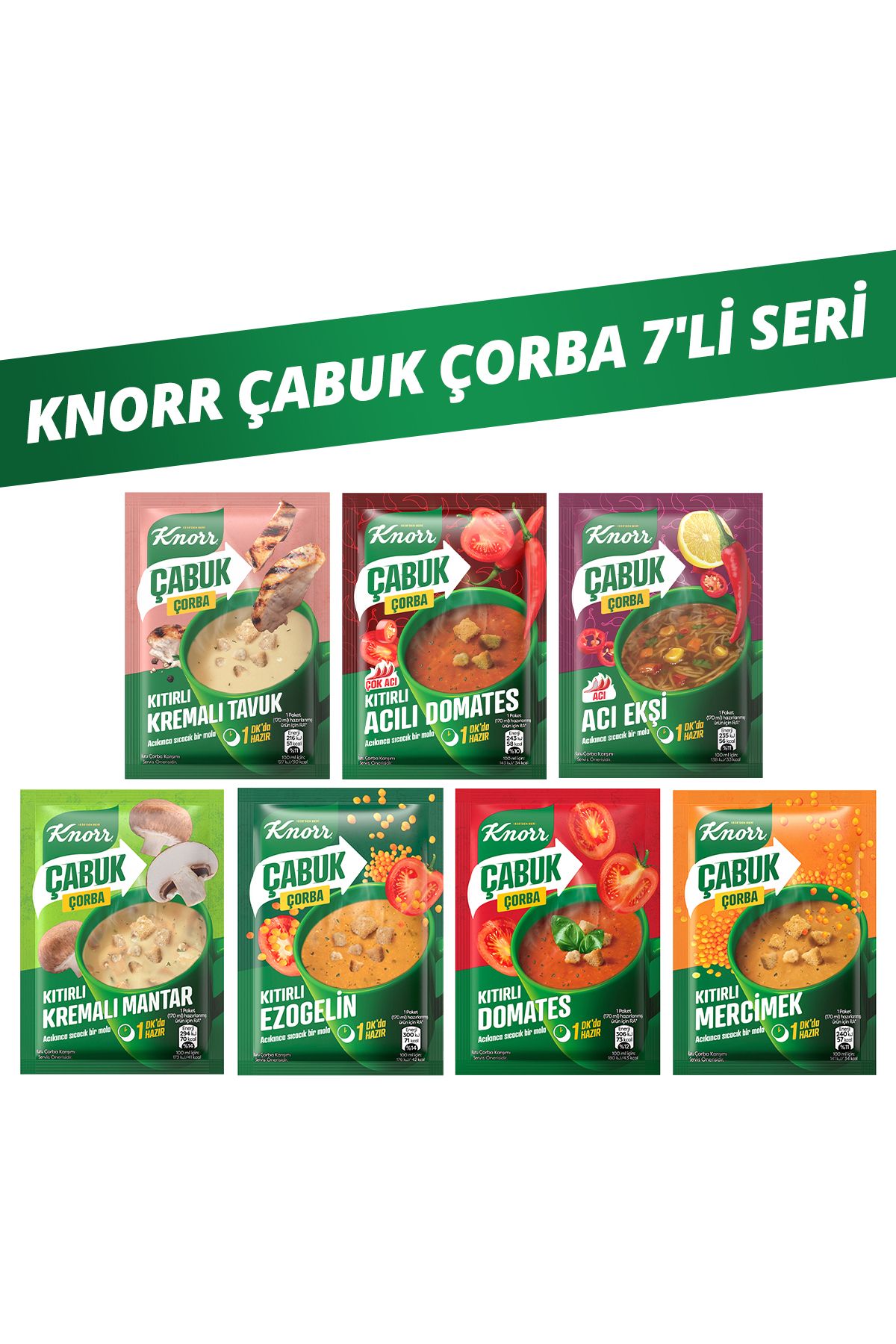 KnorrÇabuk Çorba 7'li Seri