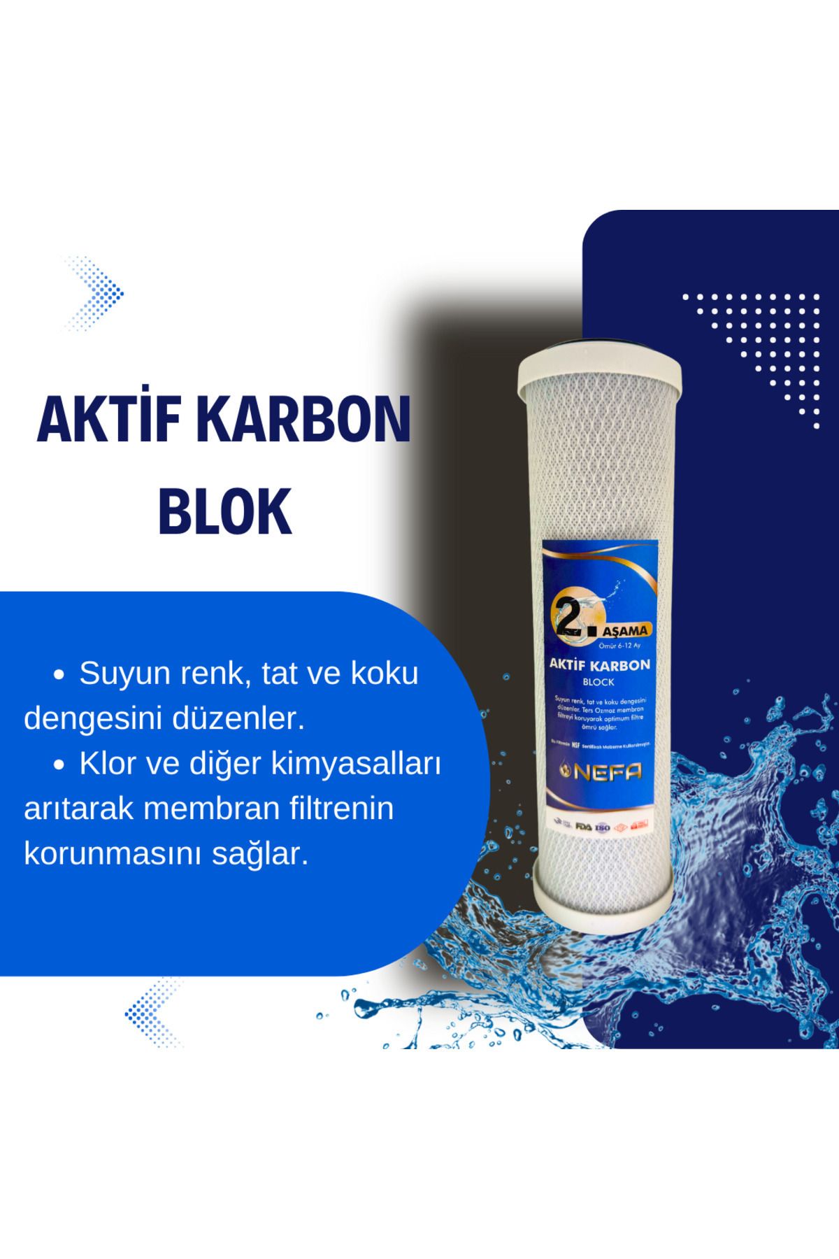 Açık Kasa Su Arıtma ve İhlas Aura Cebilion -Compact Model- Uyumlu Extra Mineral 6'Lı Filtre Seti