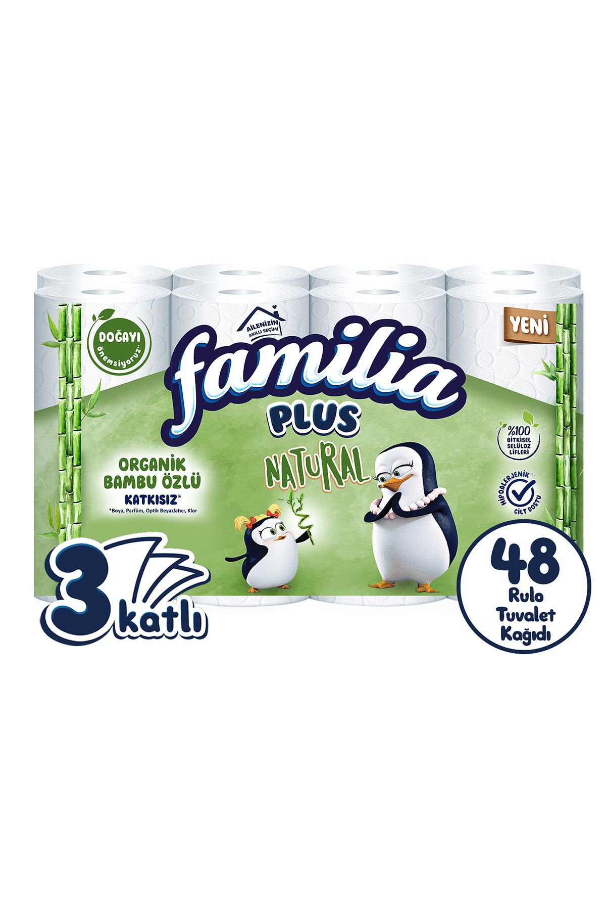 FamiliaPlus Natural TuvaletKağıdı 48 Rulo (16...