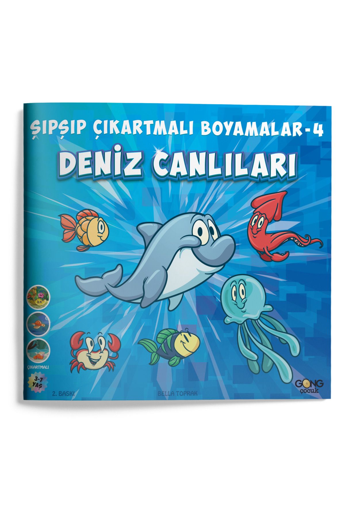 Çıkartmalı Boyamalar Seti - Sticker lı Boyama Kitabı Seti - 6 Kitap