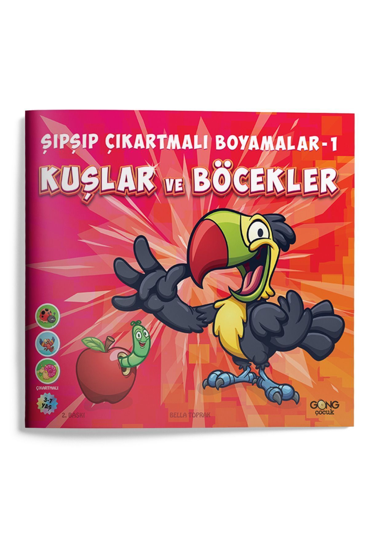 Çıkartmalı Boyamalar Seti - Sticker lı Boyama Kitabı Seti - 6 Kitap