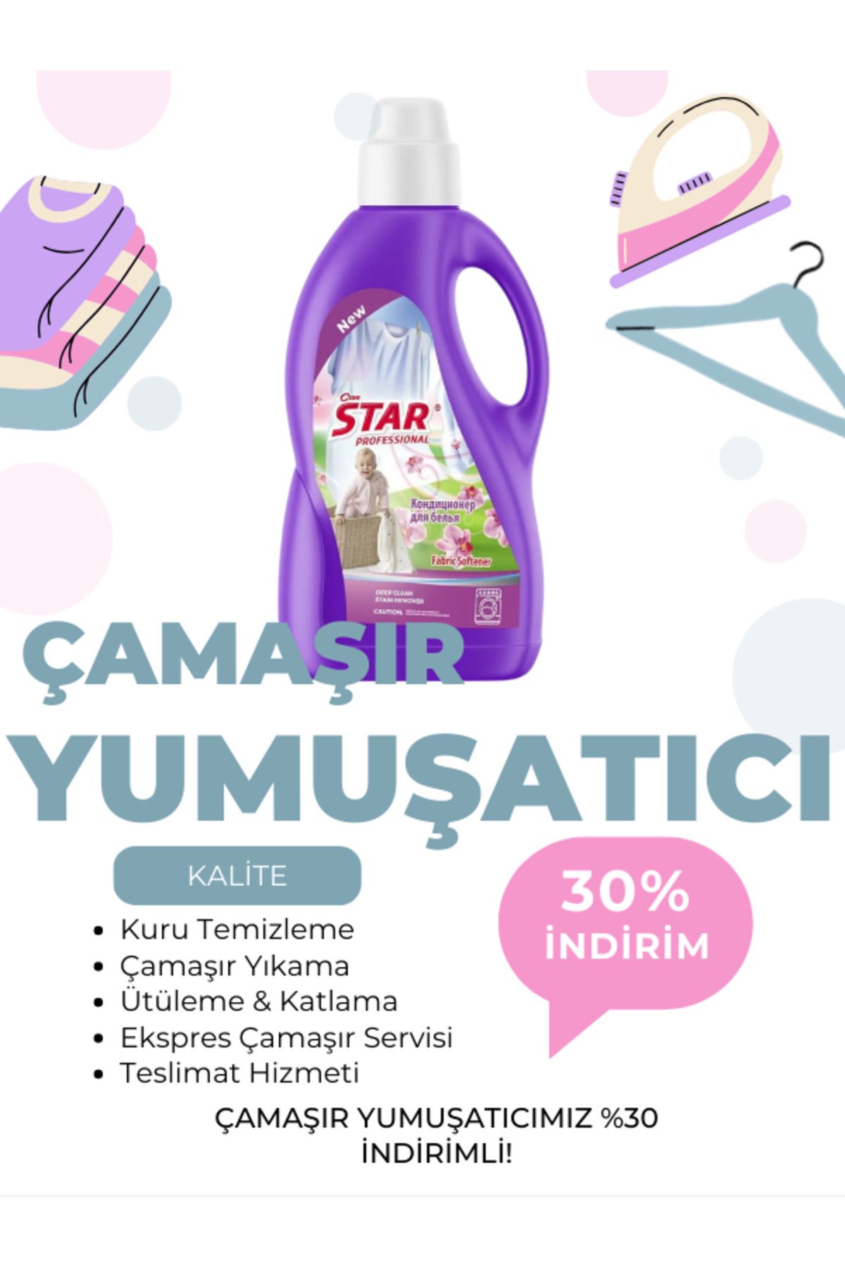 Konsantre Extra Çamaşır Yumuşatıcısı 2000 ml x 4 (Toplam 240 Yıkama)