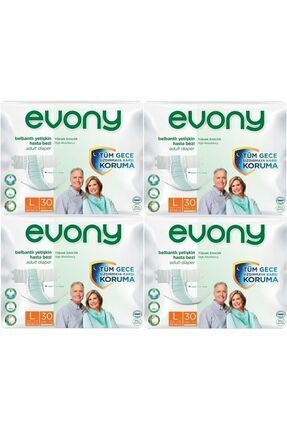Hasta Bezi Yetişkin Bel Bantlı Tekstil Yüzey L-büyük Boy 120 Adet (4pk*30) Image 0