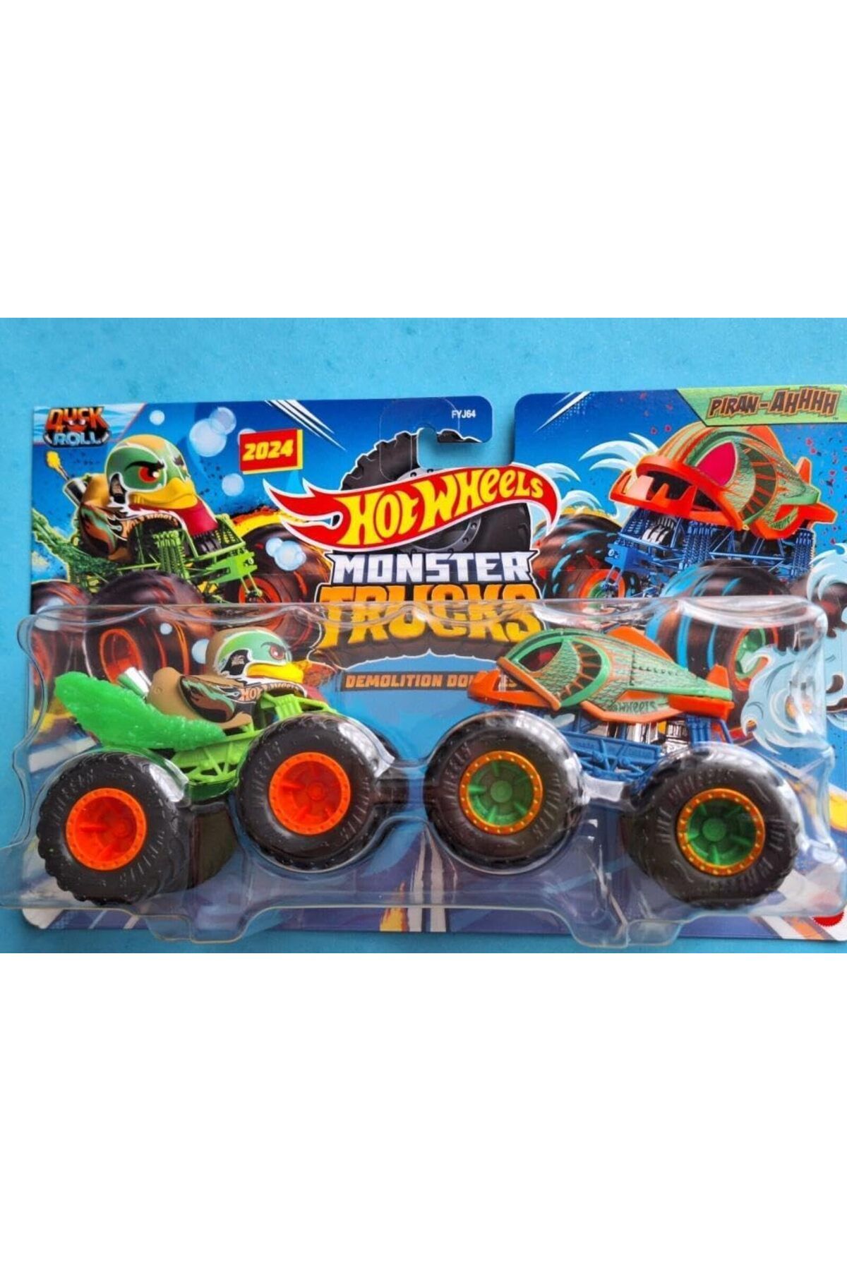 HOT WHEELS Monster Trucks1:64 Güçlü İkili Ara...