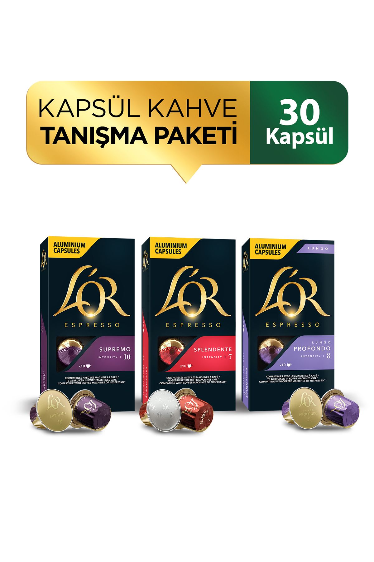 Nespresso Uyumlu Kapsül Avantaj Paketi ( Supremo Splendente Lungo)