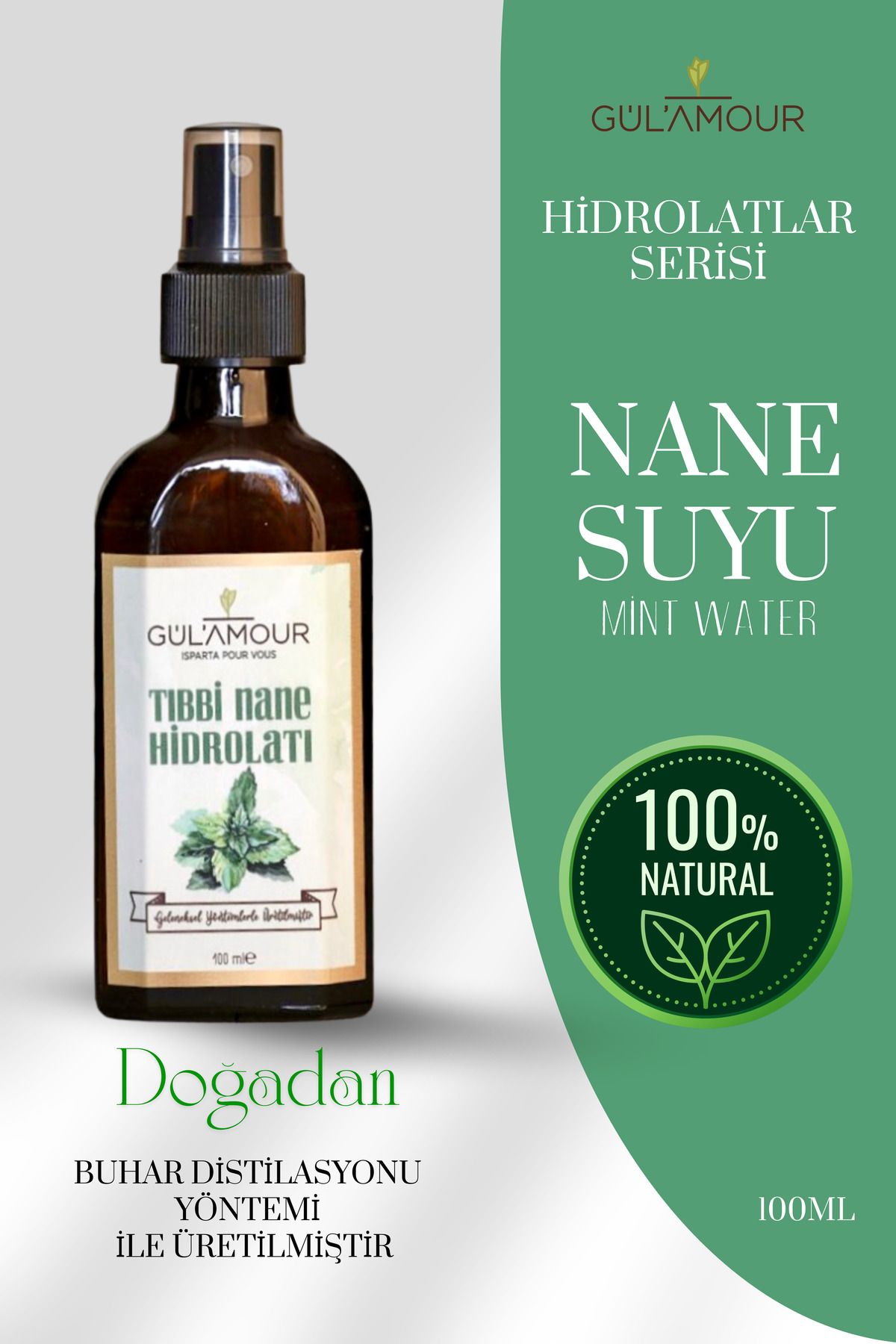 GÜLAMOUR Nane Suyu 100ml(HYDROLAT)